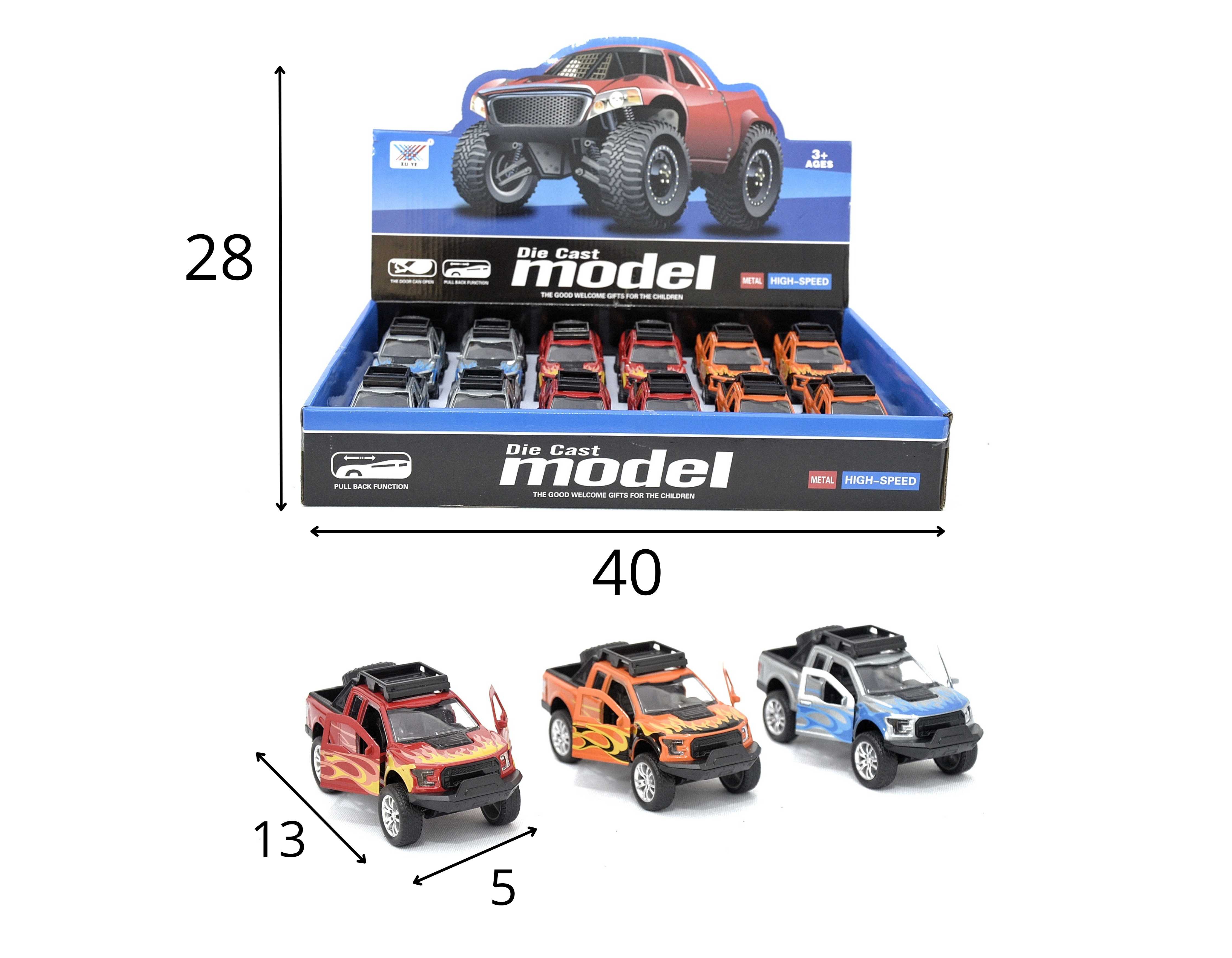 C - KIT COLEÇÃO PICK-UP NO DISPLAY C/ 12 PEÇAS COM CORES VARIADAS