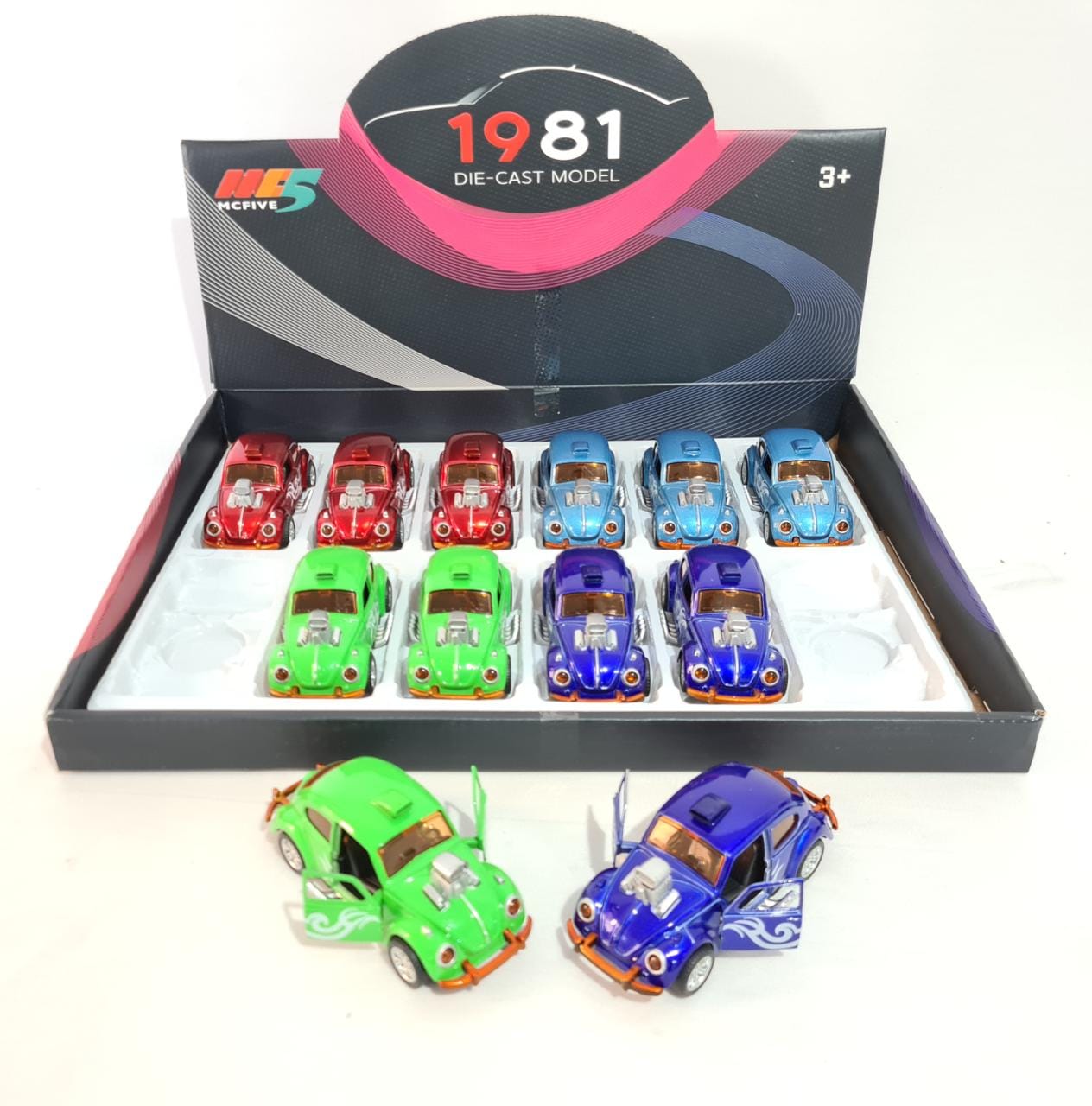 KIT COLEÇÃO FUSCA TUNADO DISPLAY C/ 12 PEÇAS