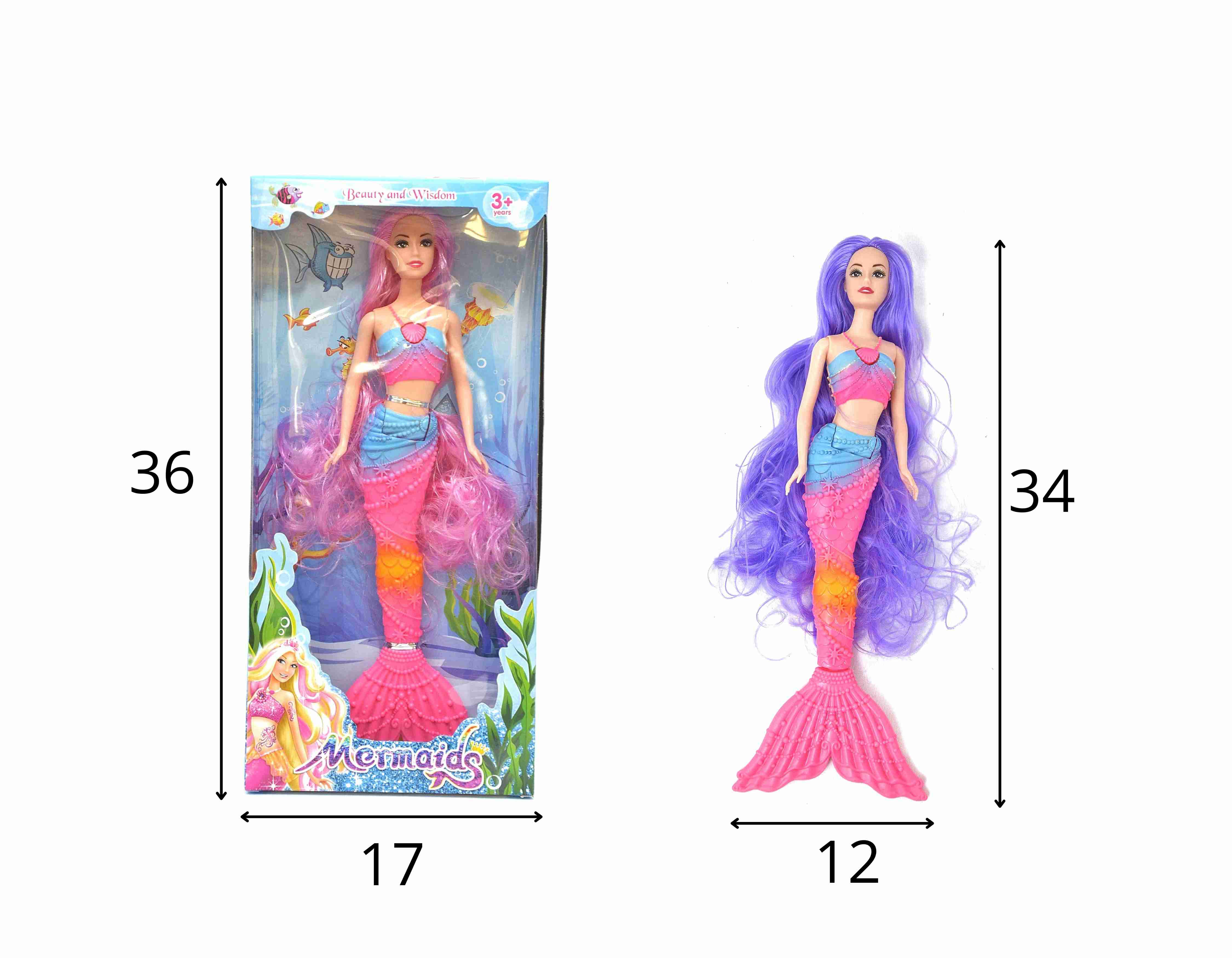 C - BONECA SEREIA NA CAIXA COM SOM E ILUMINAÇÃO 