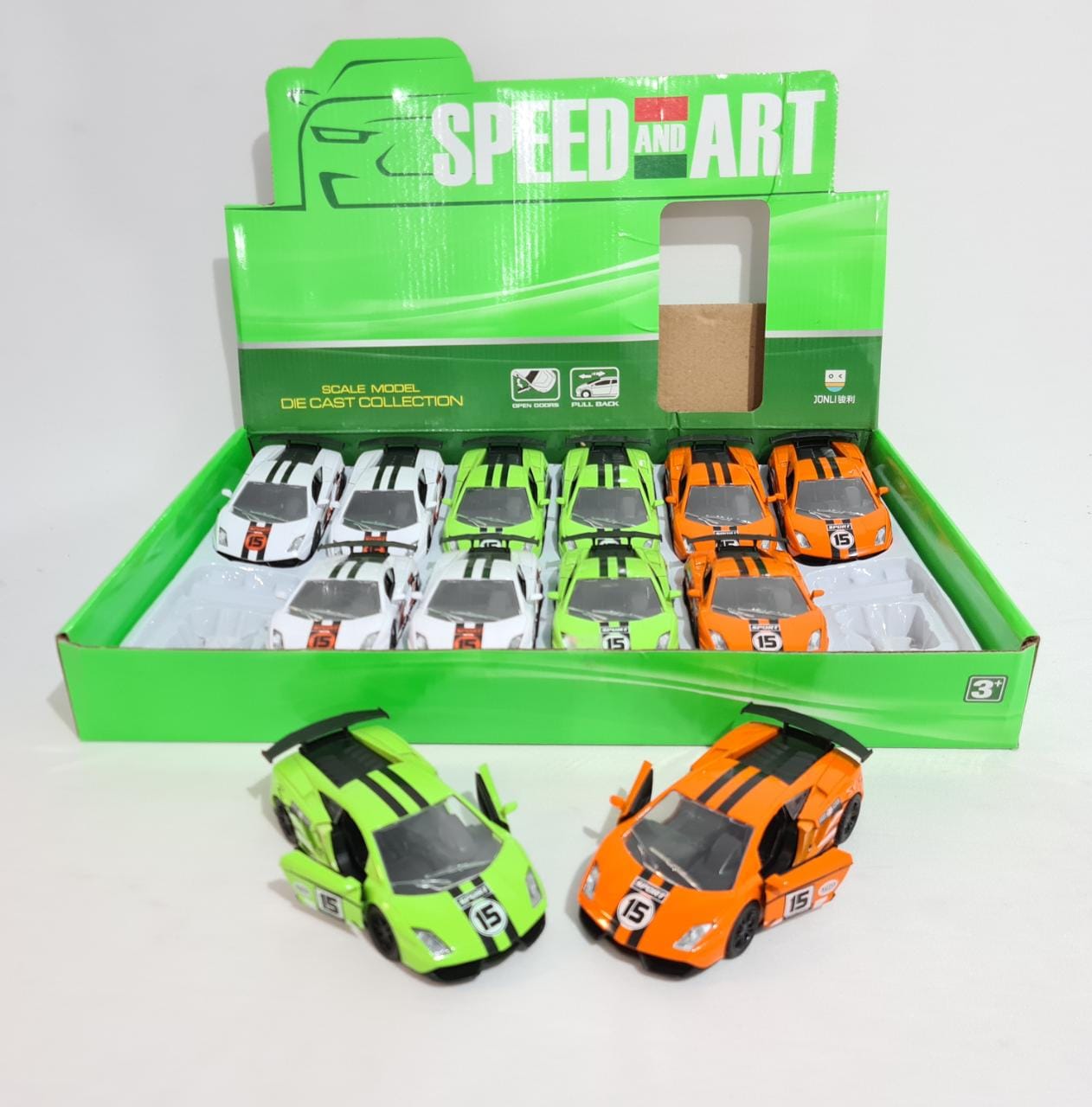  KIT COLEÇÃO LAMBORGHINI CORRIDA DISPLAY C/ 12 PEÇAS