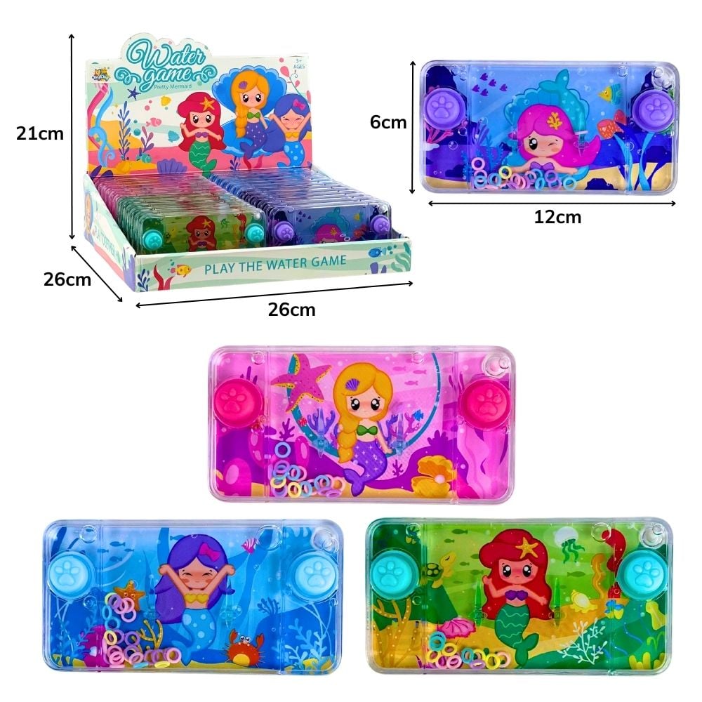 B - AQUAPLAY TEMA SEREIAS COM MODELOS VARIADOS NO DISPLAY COM 24 PEÇAS