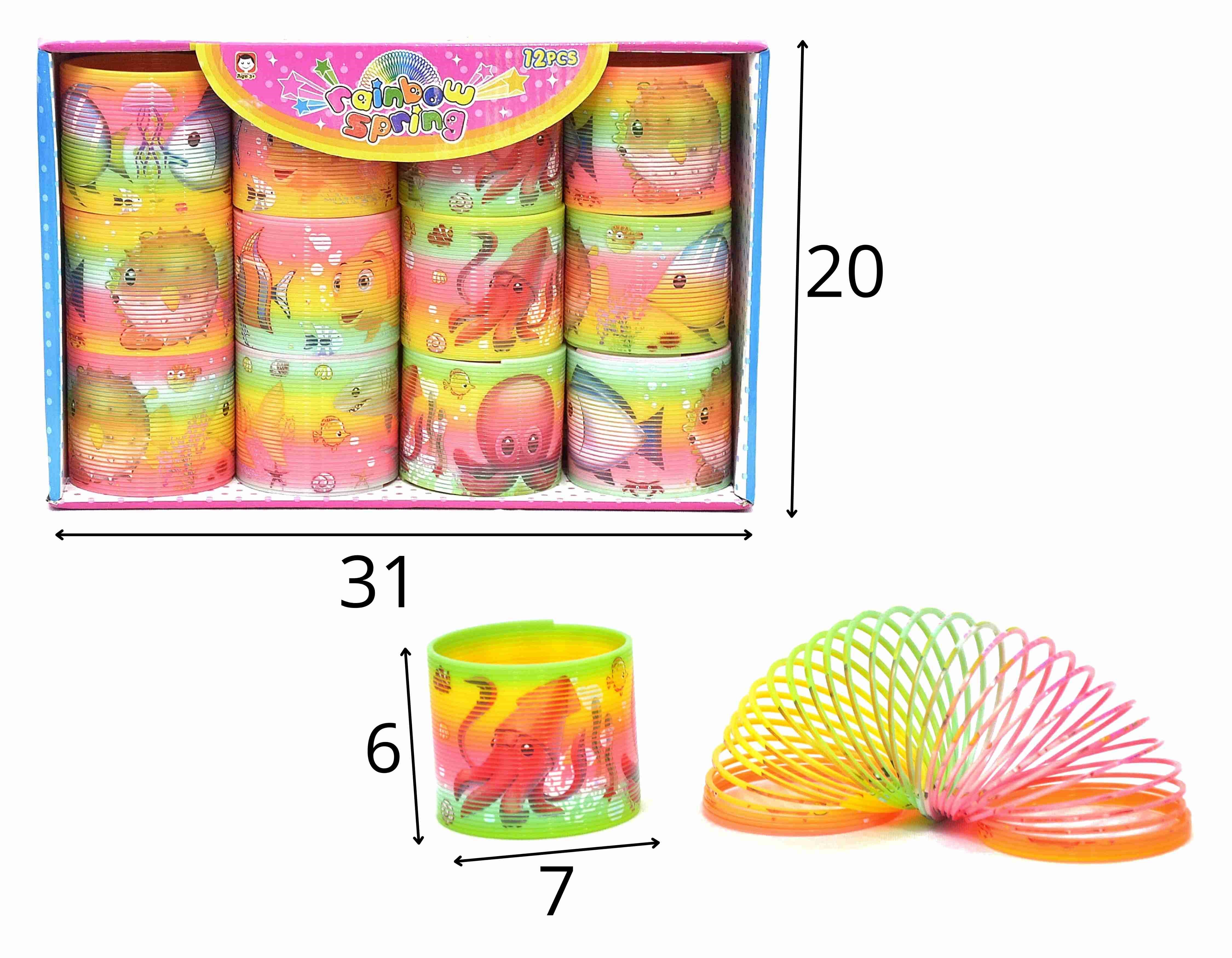 A - MOLA MALUCA ANIMAIS MARINHOS NO DISPLAY C/ 12 PCS CORES VARIADAS