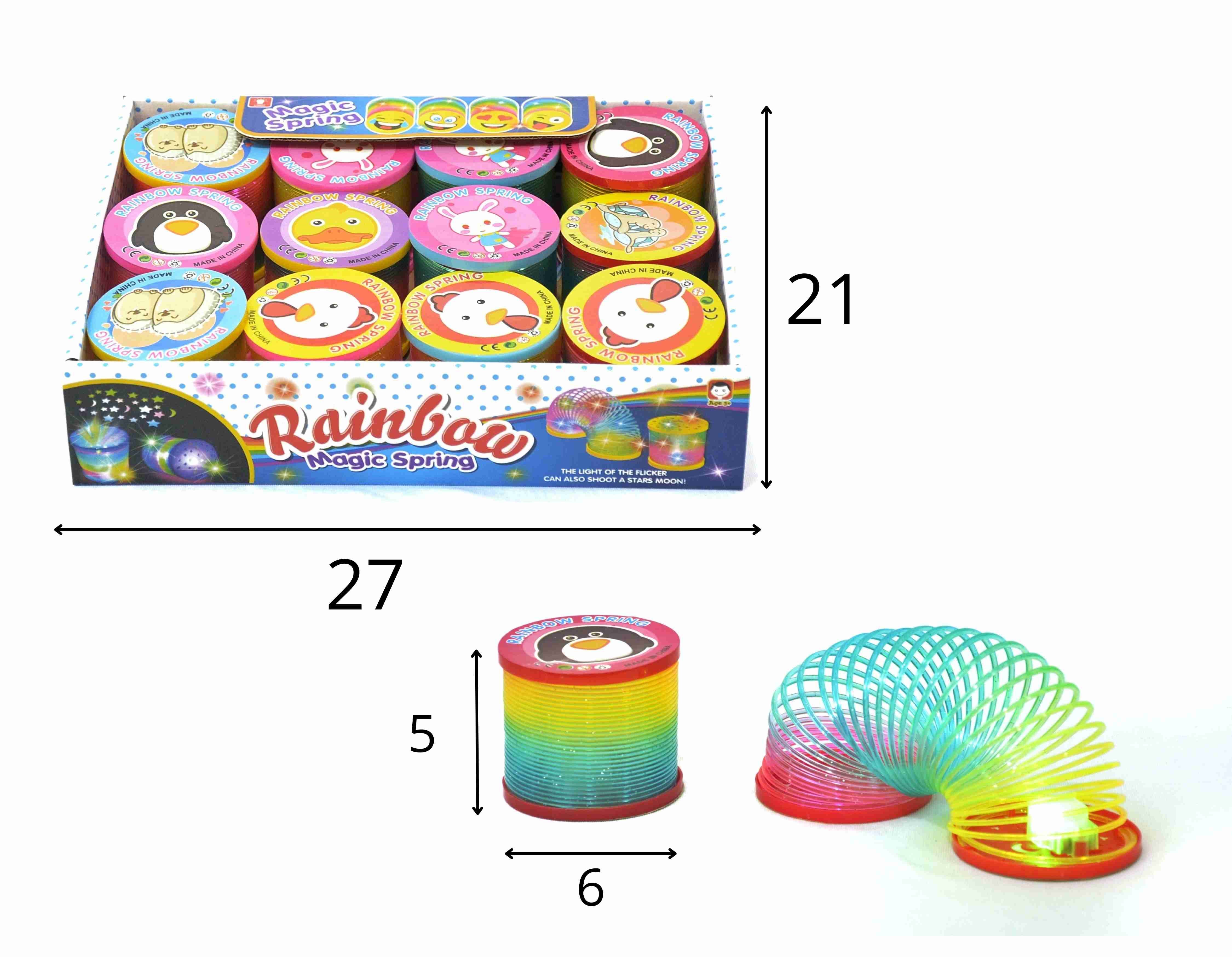 A - MOLA MALUCA ANIMAIS VARIADOS COM LUZ NO DISPLAY COM 12 PEÇAS E CORES VARIADAS 