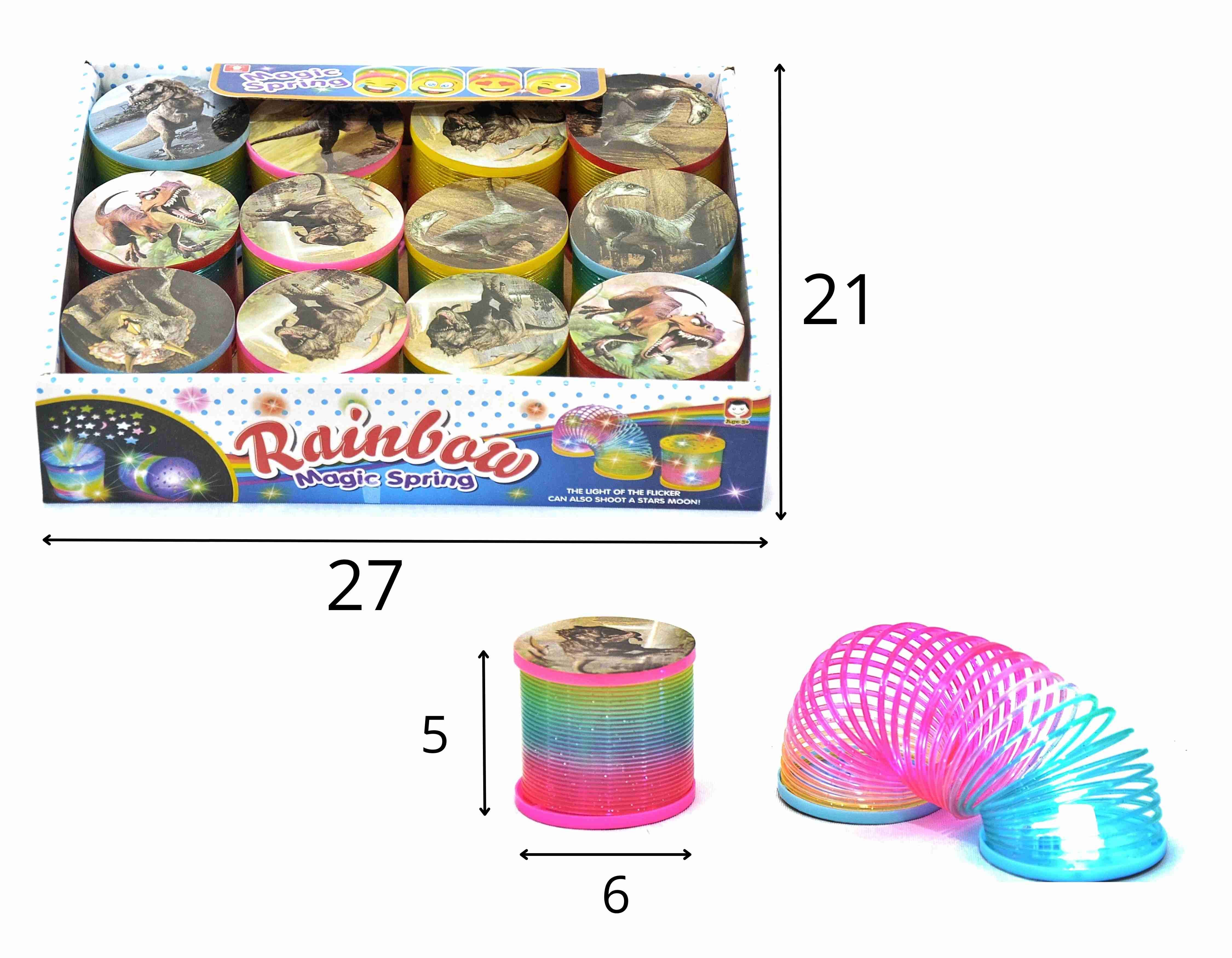 A - MOLA MALUCA DINOSSAUROS VARIADOS COM LUZ NO DISPLAY COM 12 PEÇAS E CORES VARIADAS