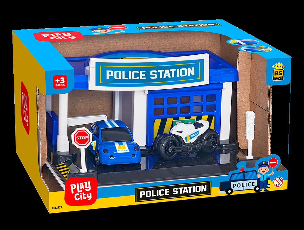 T - POSTO POLICIAL COM CARRO, MOTO E ACESSORIOS