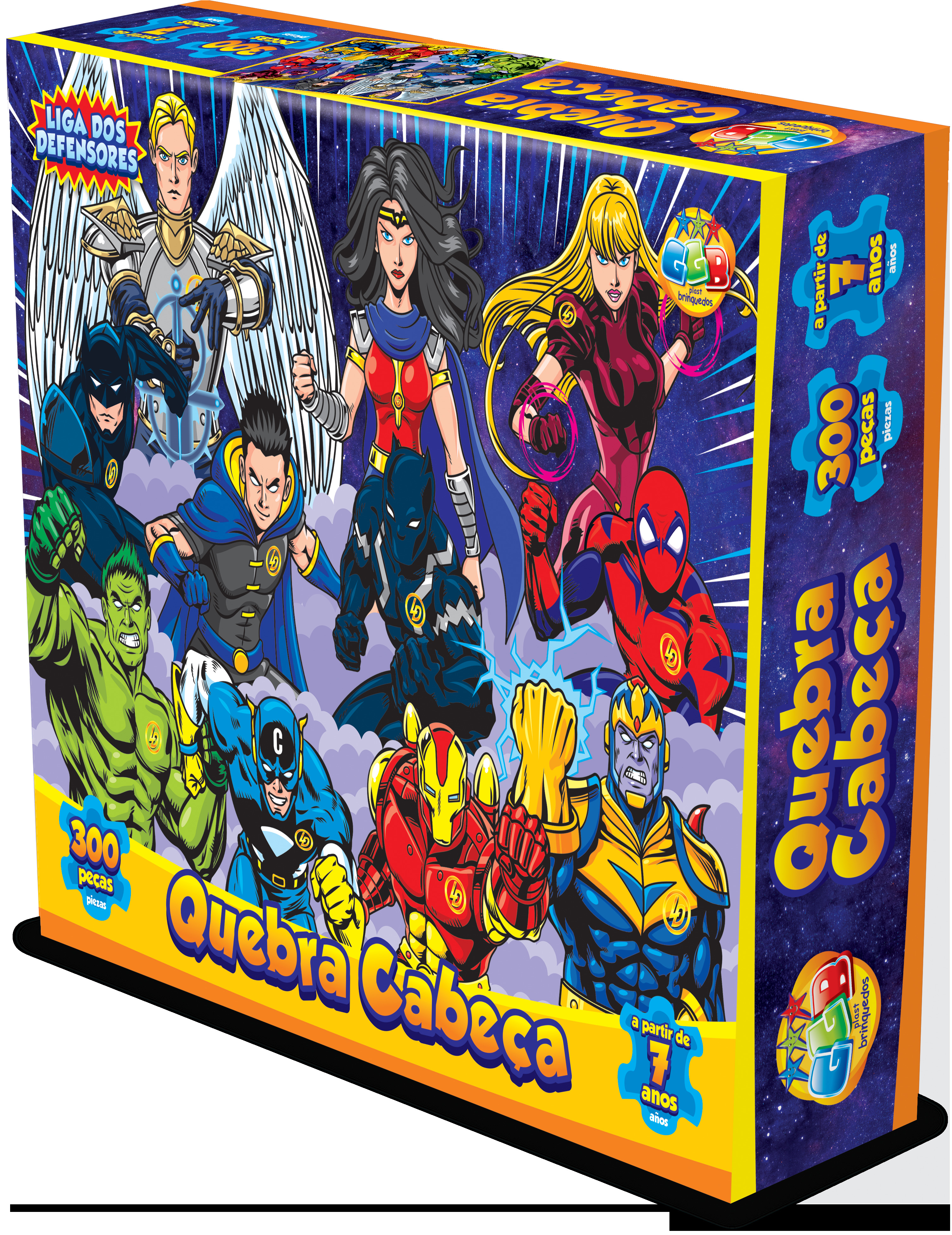 X - QUEBRA CABECA LIGA DOS DEFENSORES COM 300 PCS