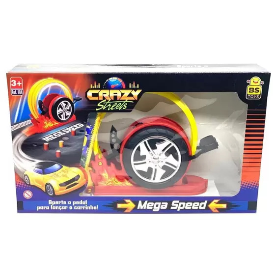 T - LANÇADOR MEGA SPEED COM 2 CARRINHOS