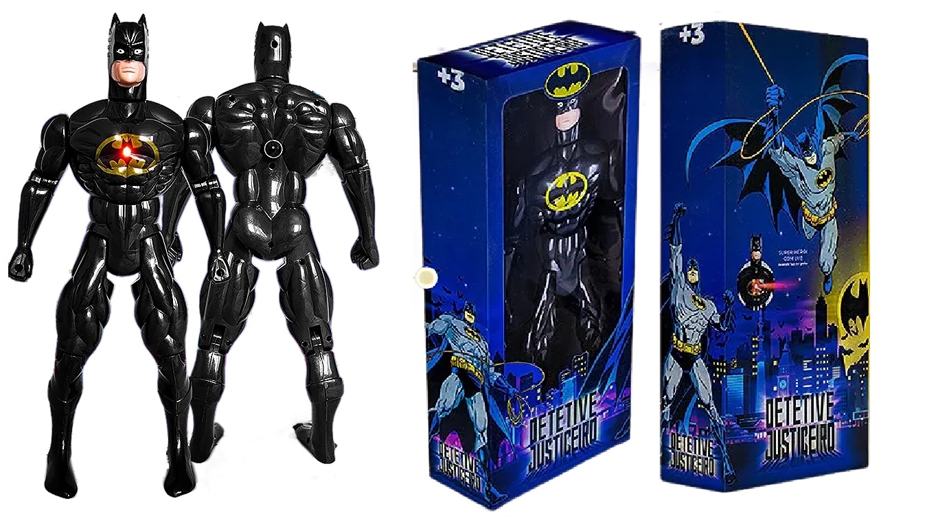 B - BONECO BATMAN GRANDE NA CAIXA (43CM)