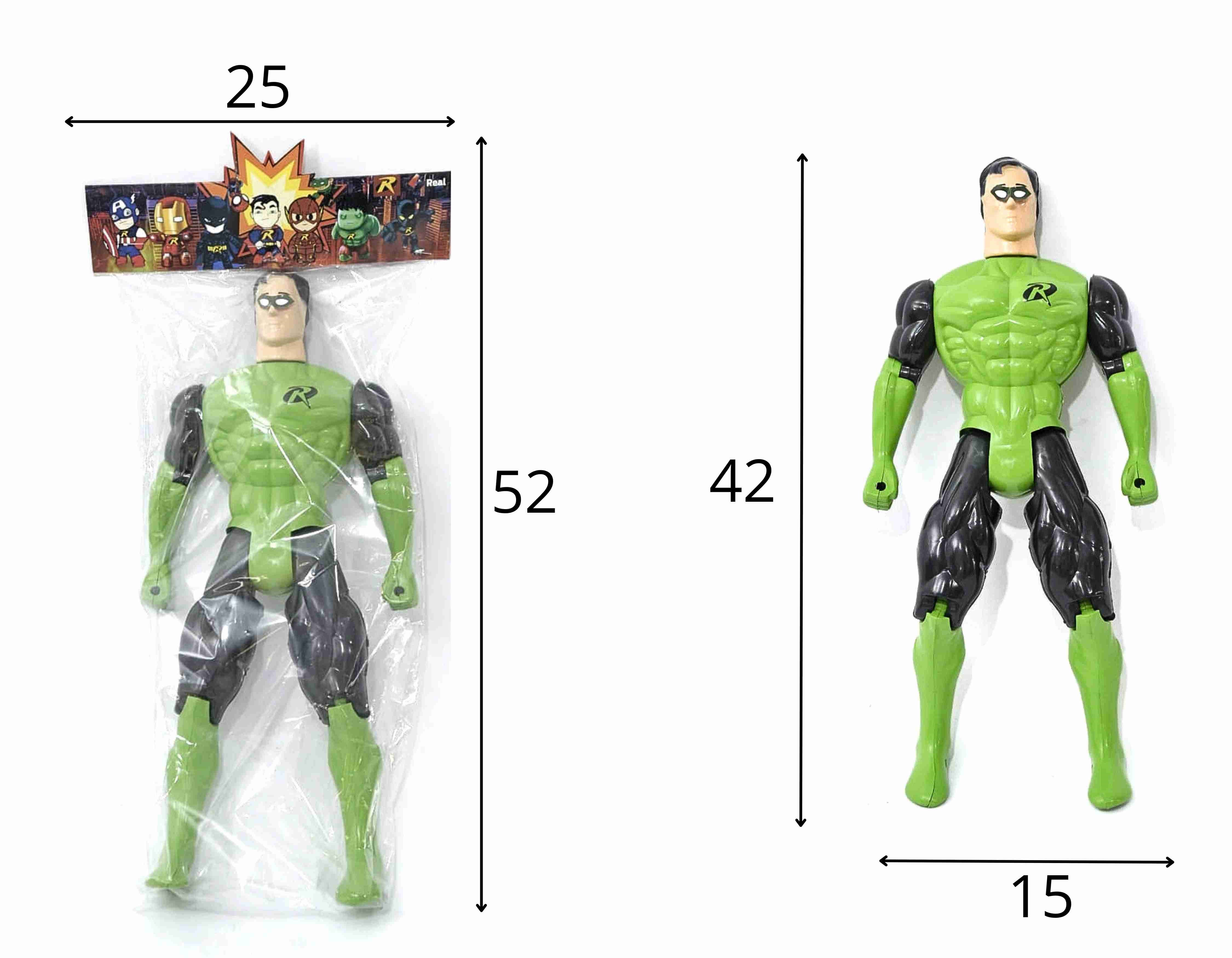 B - BONECO LANTERNA VERDE GRANDE NA SOLAPA (43CM)