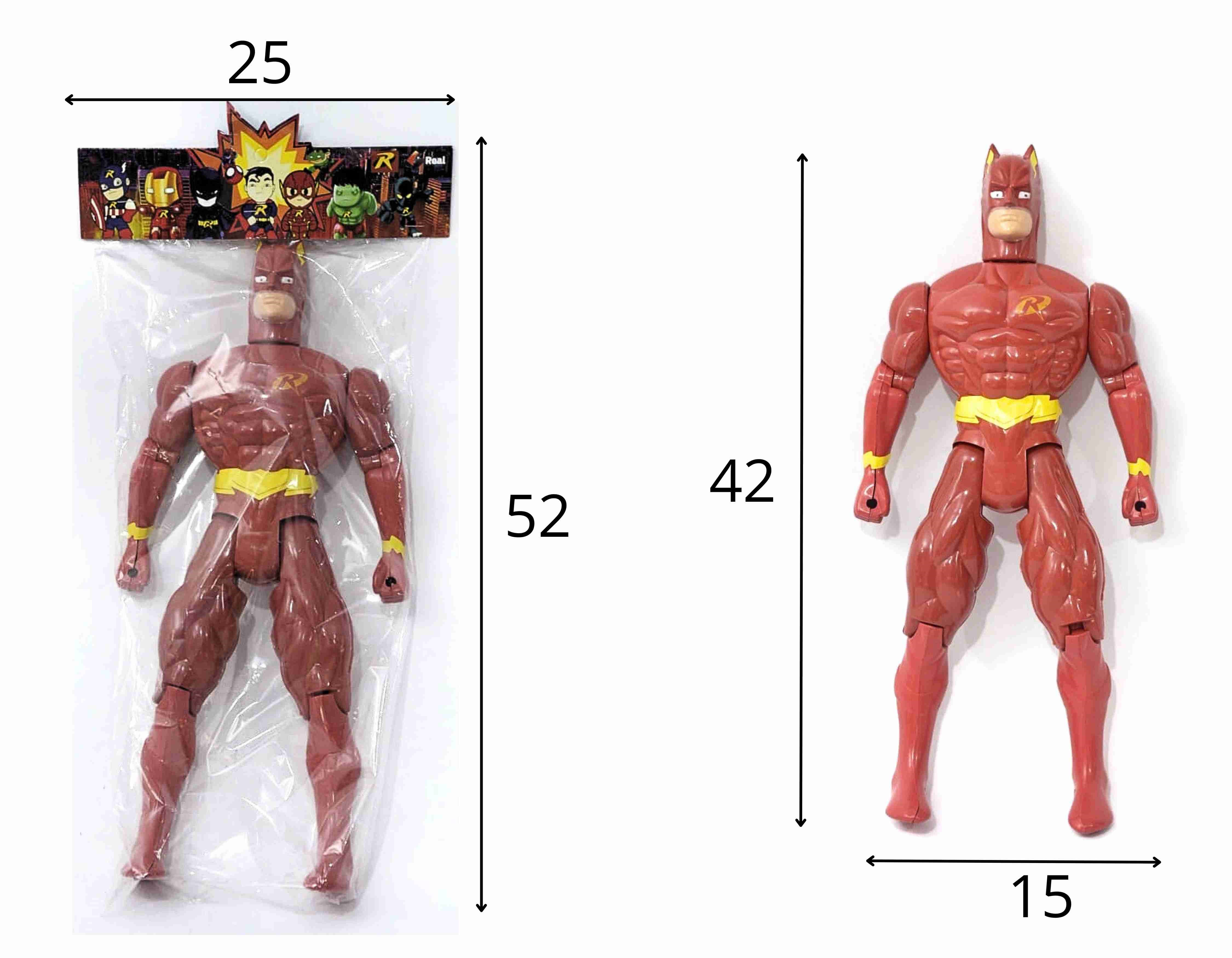 B - BONECO FLASH GRANDE NA SOLAPA (42CM)