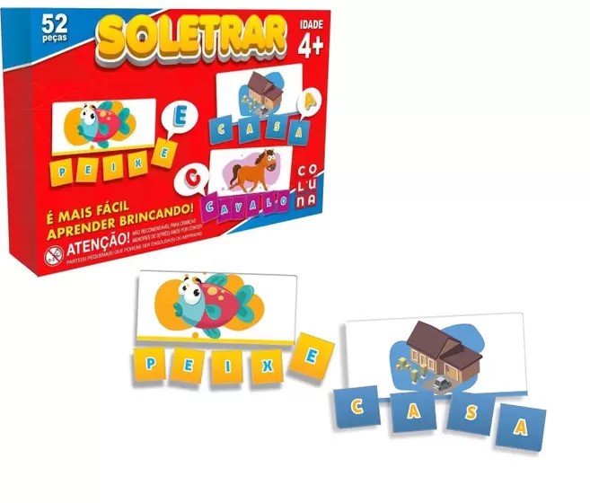 X - JOGO SOLETRAR COM 52 PECAS 