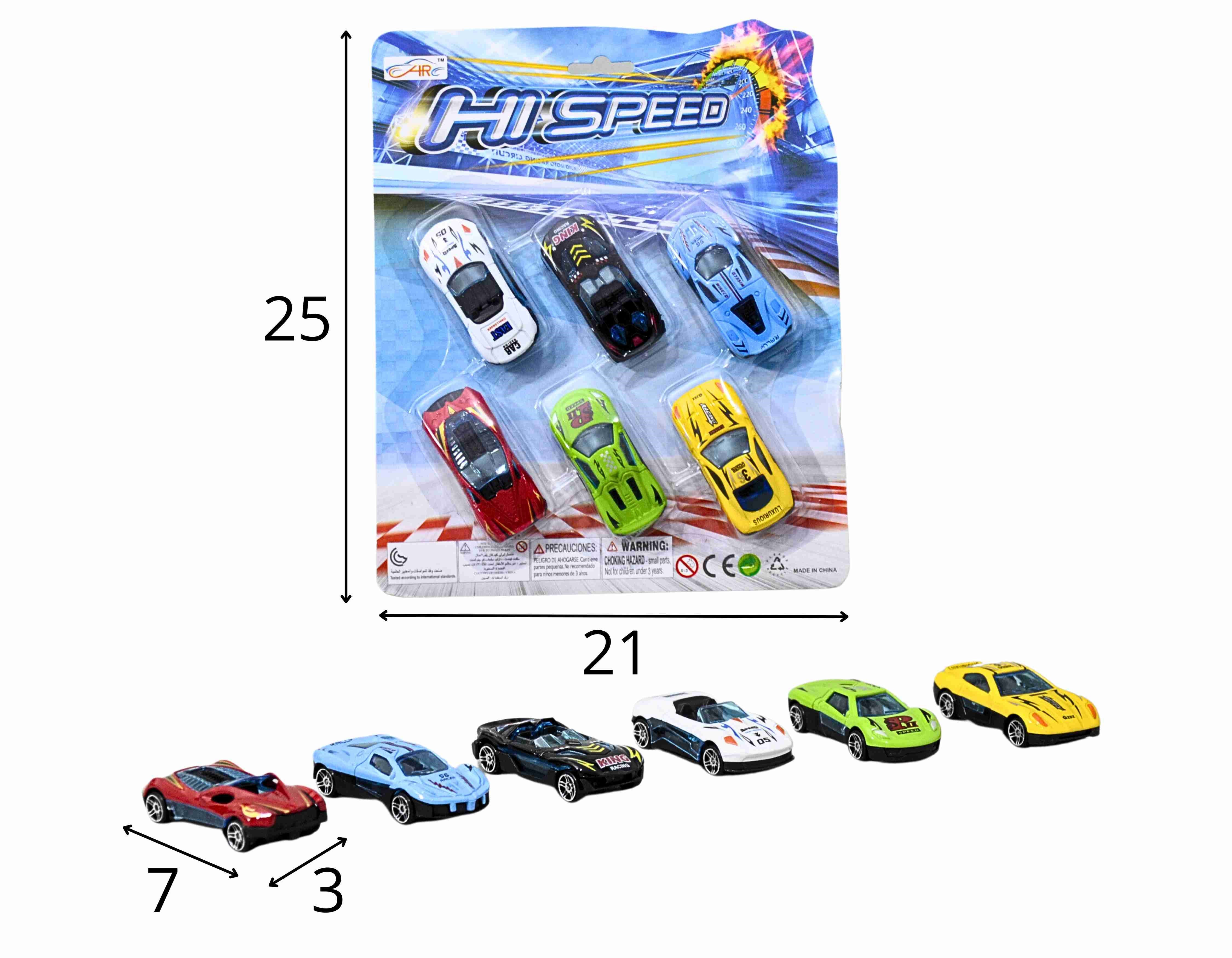A - COLEÇÃO CARROS DE METAL RÉPLICA DO HOT WHEELS NA CARTELA COM 6 PECAS