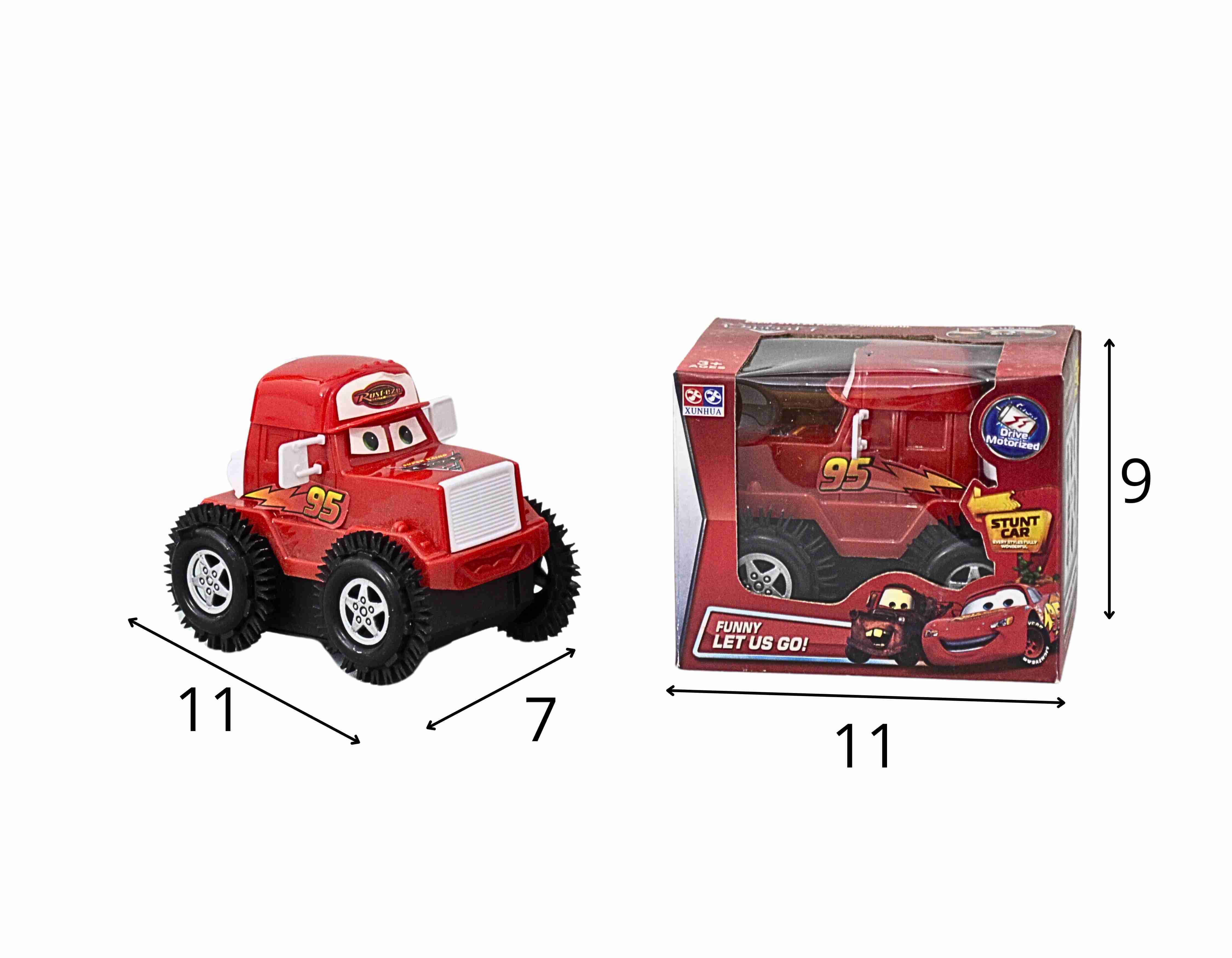 D - CAMINHAO CARS CAMBALHOTA Á PILHA COM SOM E ILUMINAÇÃO