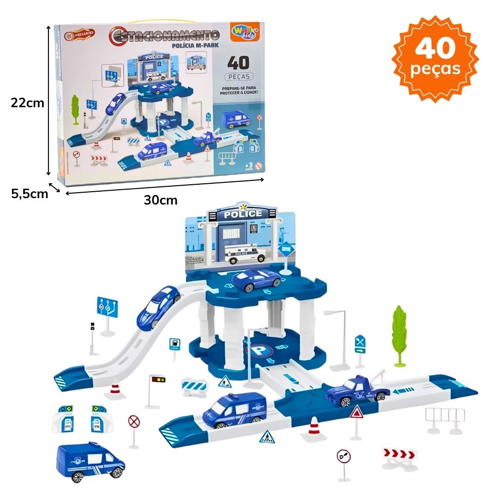 G - ESTACIONAMENTO POLICIAL COM 40 PECAS