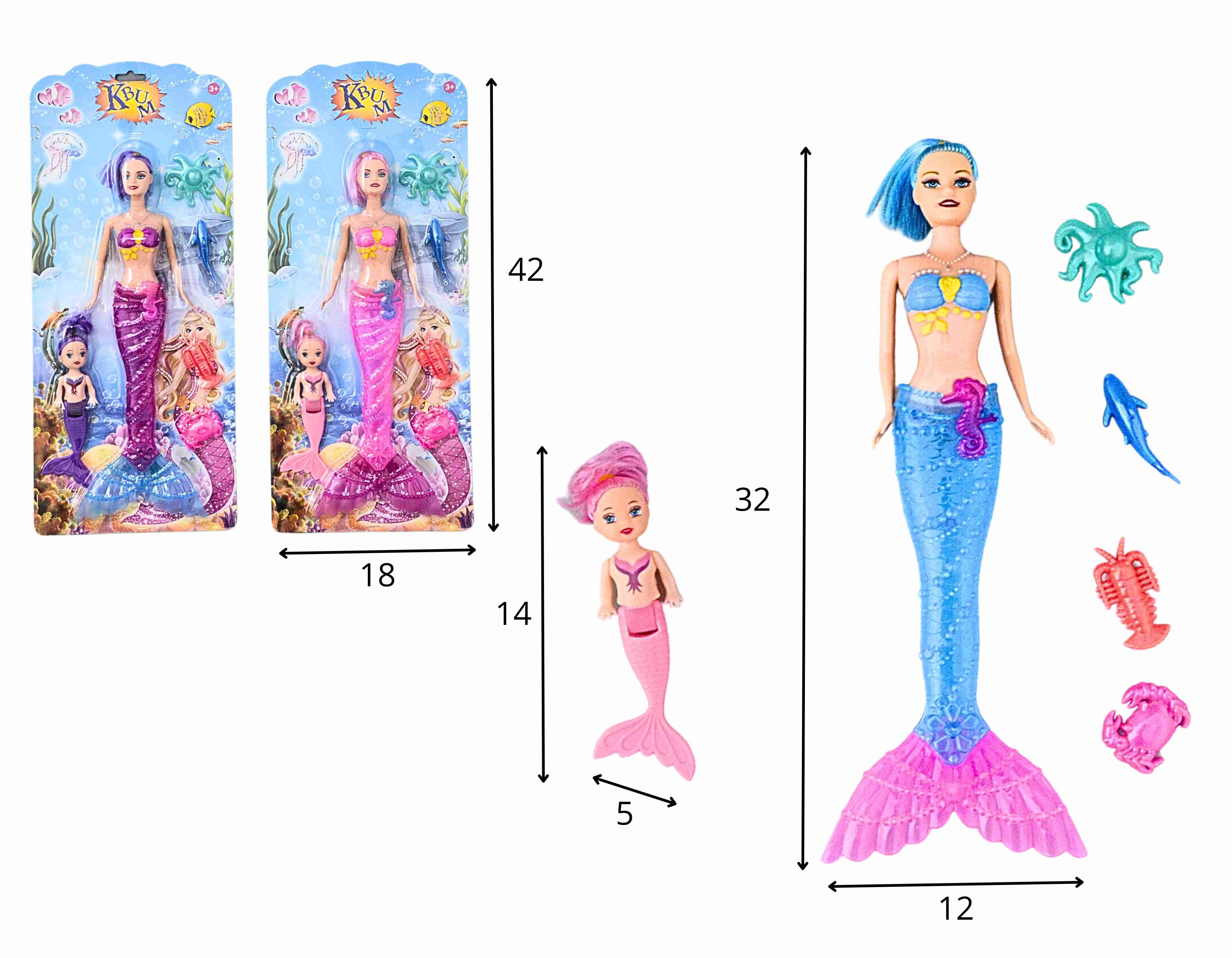 C - BONECA SEREIA COM FILHA,ACESSÓRIOS E ILUMINAÇÃO