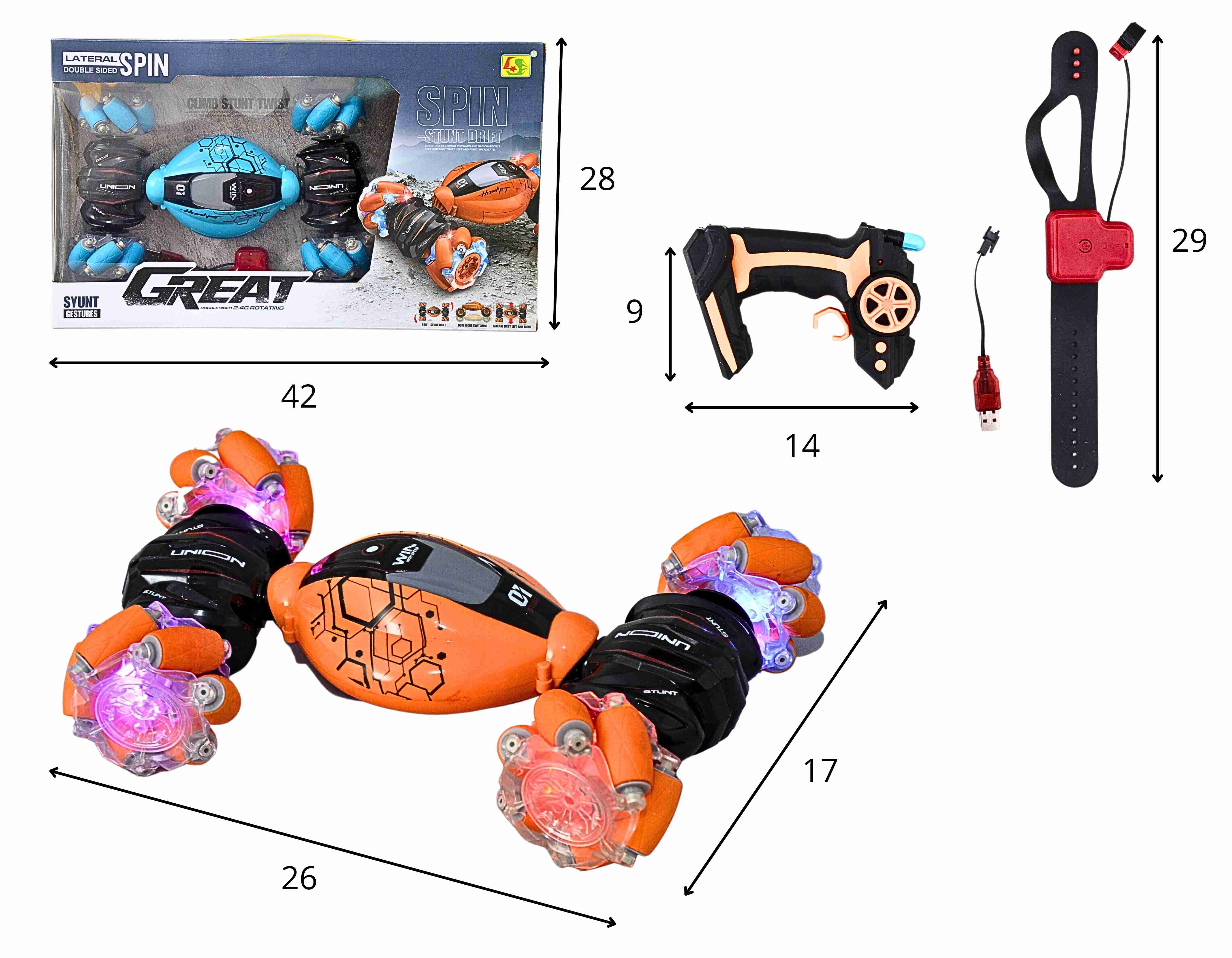 F - CARRO DE CONTROLE TOTAL RECARREGAVEL COM ILUMINAÇAO (PRODUTO TOP DE LINHA)