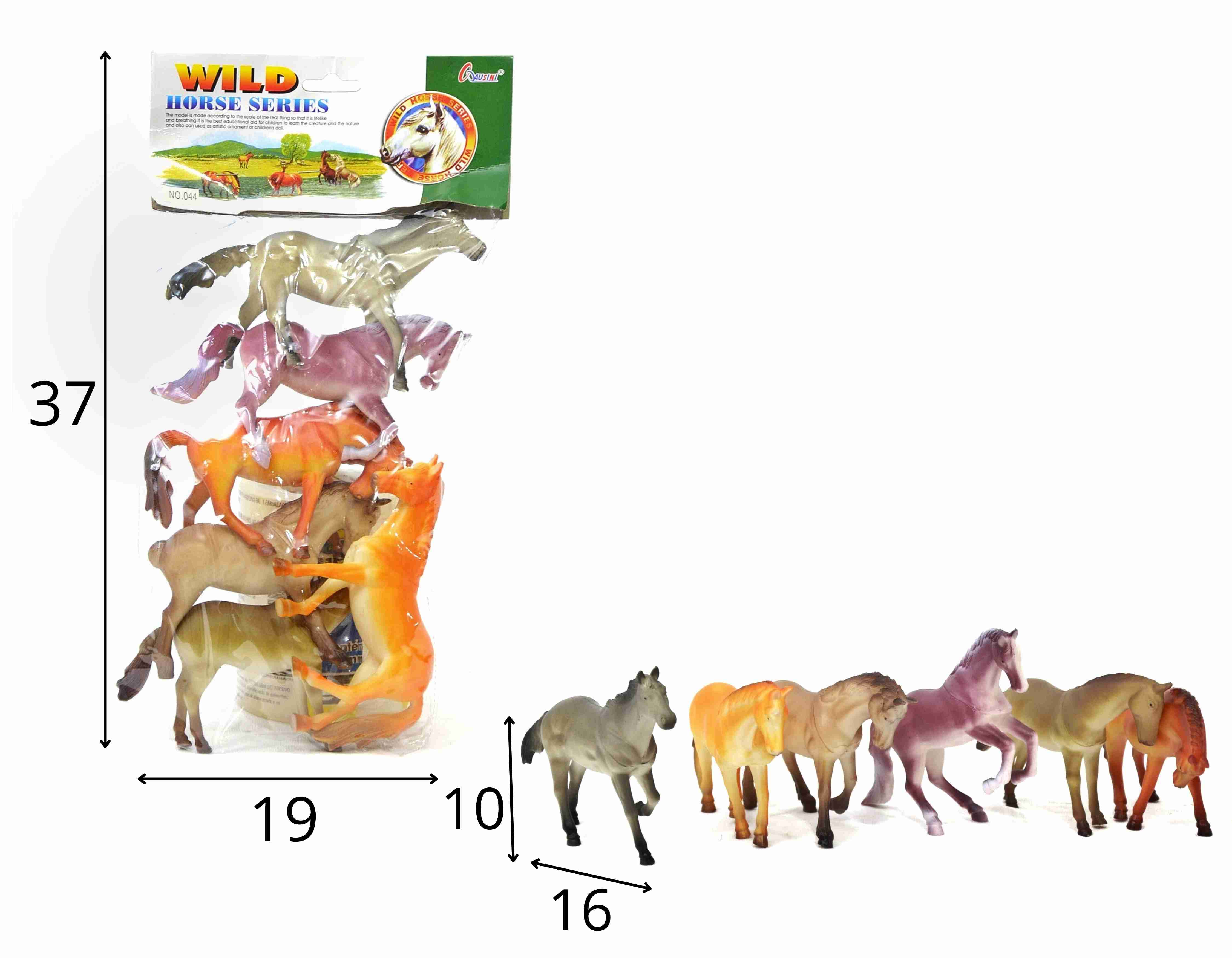 A - KIT ANIMAIS CAVALOS GRANDE PVC NA SOLAPA (PRODUTO EMBORRACHADO)