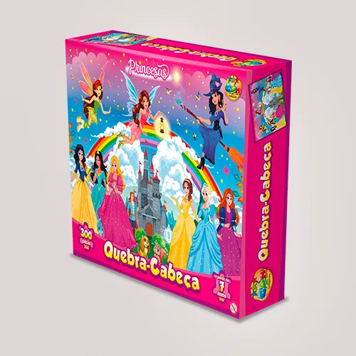 X - JOGO QUEBRA CABECA PRINCESAS COM 300 PECAS