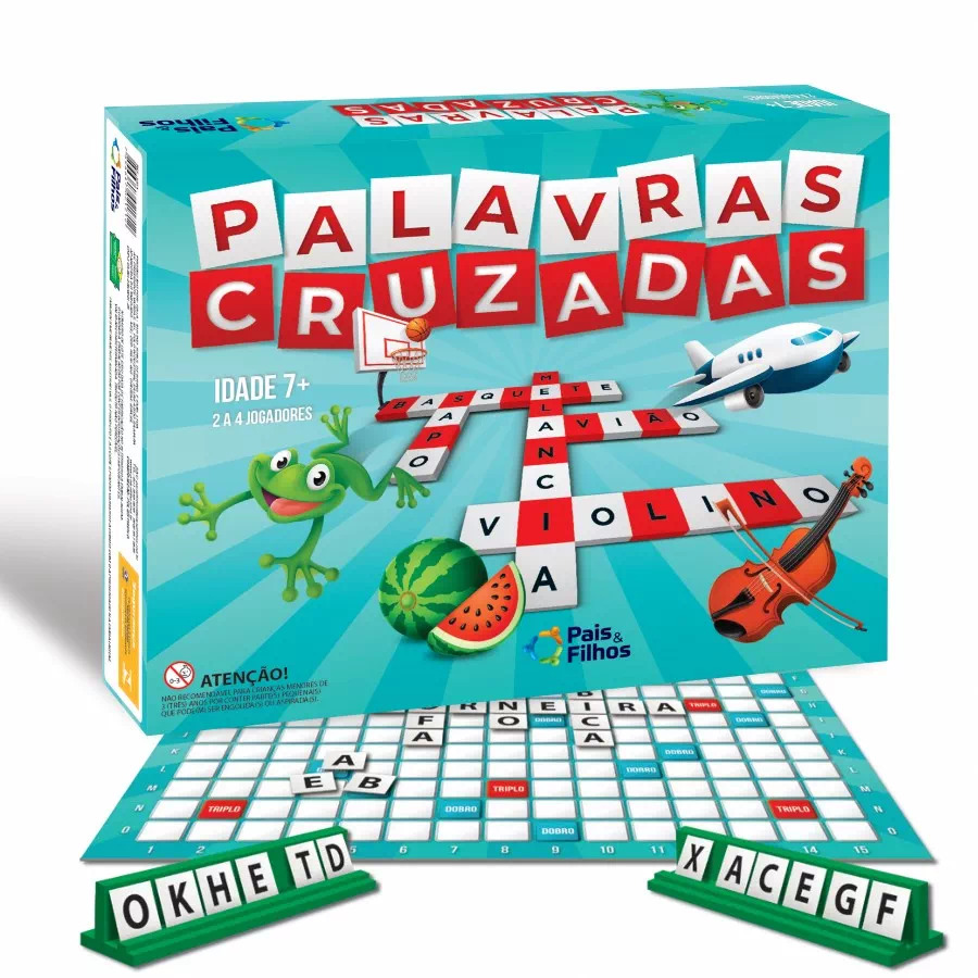 X - JOGO PALAVRAS CRUZADAS COM 8 PECAS