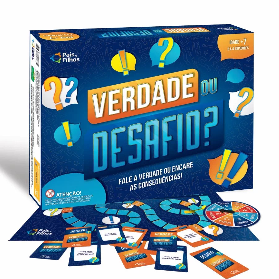 X - JOGO VERDADE OU DESAFIO COM 118 PECAS