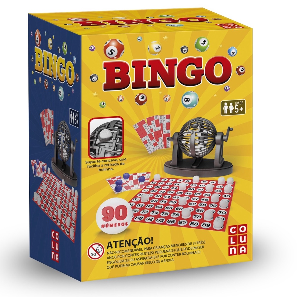 X - JOGO BINGO COM 90 NUMEROS E 24 CARTELAS
