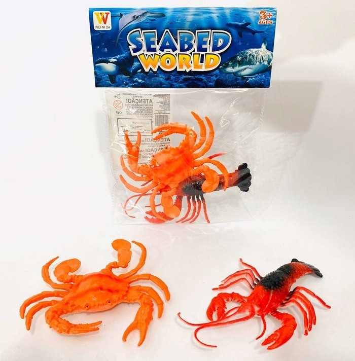 A - KIT ANIMAIS MARINHOS COM 2 PEÇAS NA SOLAPA (CAIXA FECHADA R$ 6,90 + FT -> 36 PEÇAS)