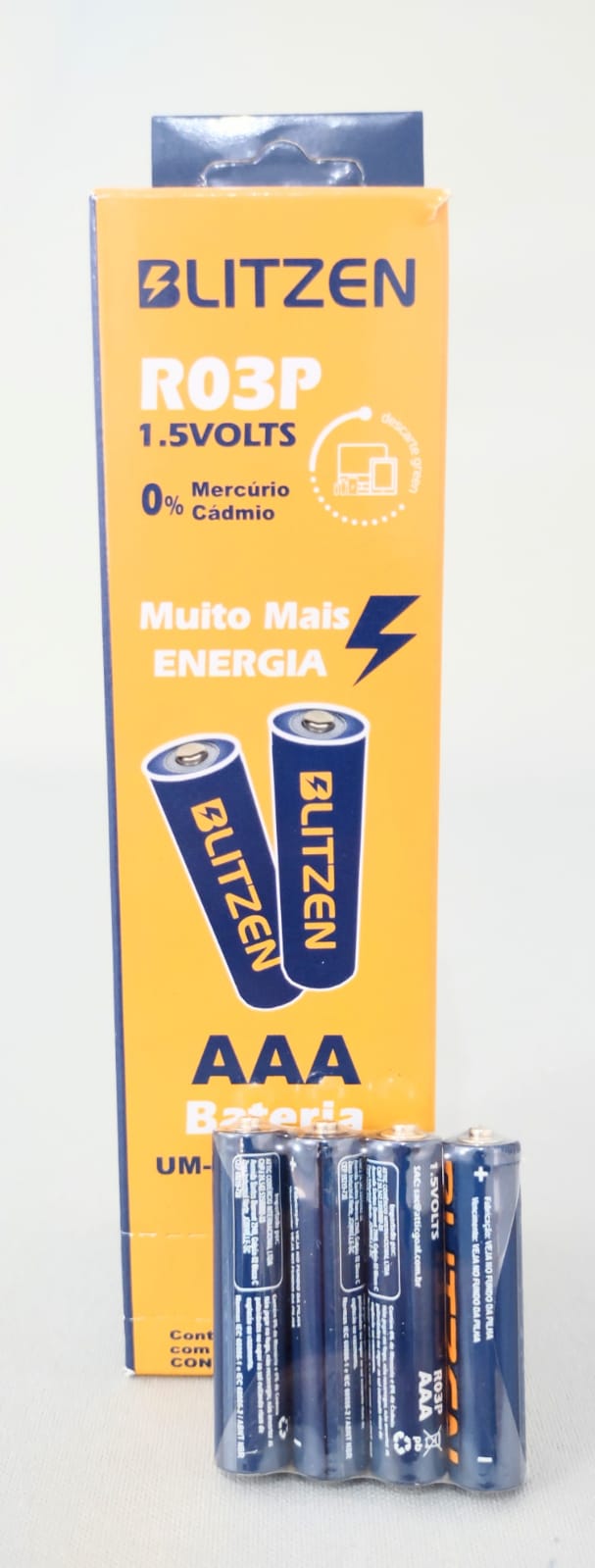 A - PILHA AAA (PALITO) BOX COM 12 PACOTES COM 4 PILHAS CADA (ALTA PERFORMANCE)