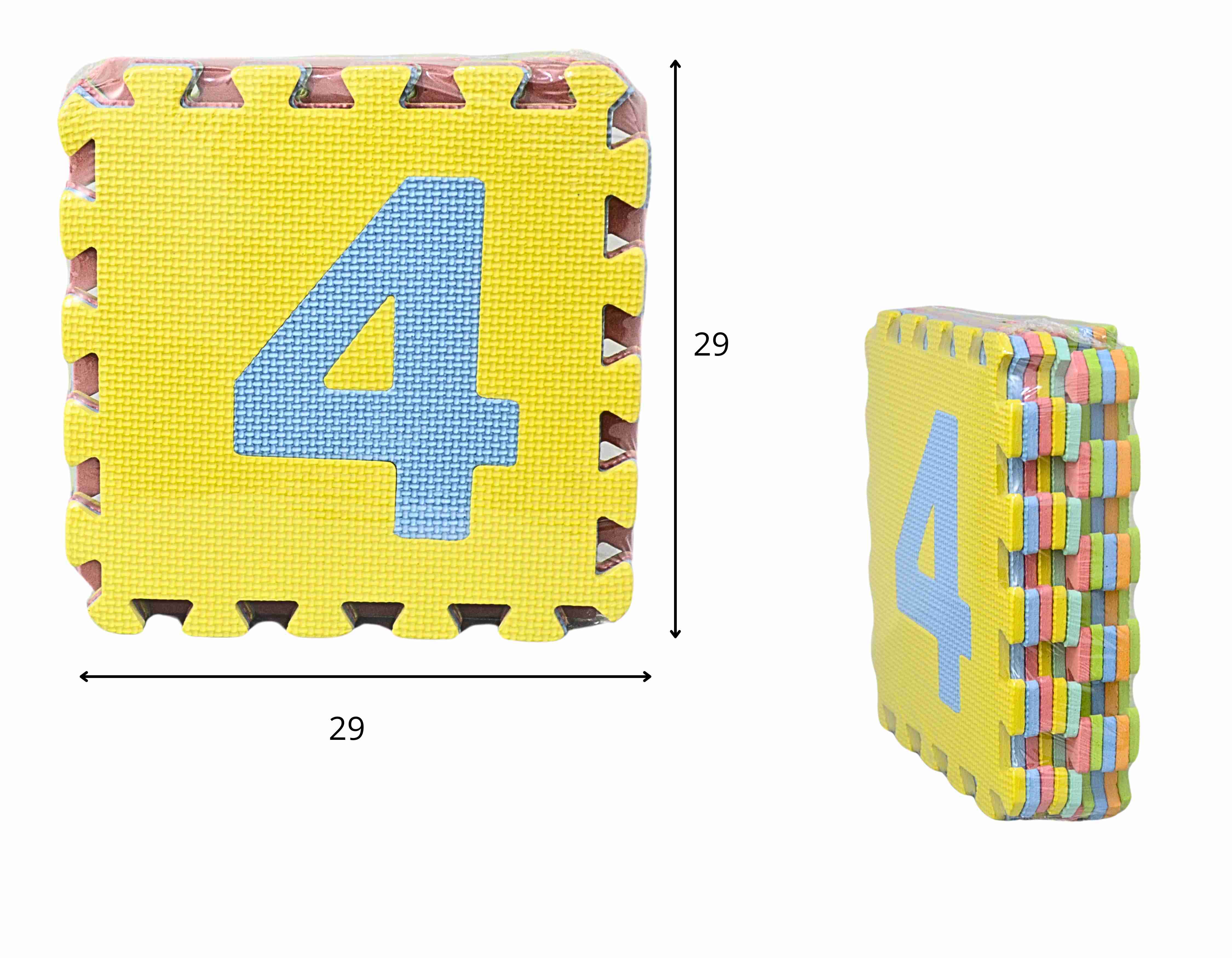 G - TAPETE EVA NUMERAL COM 10 PLACAS DE 29X29