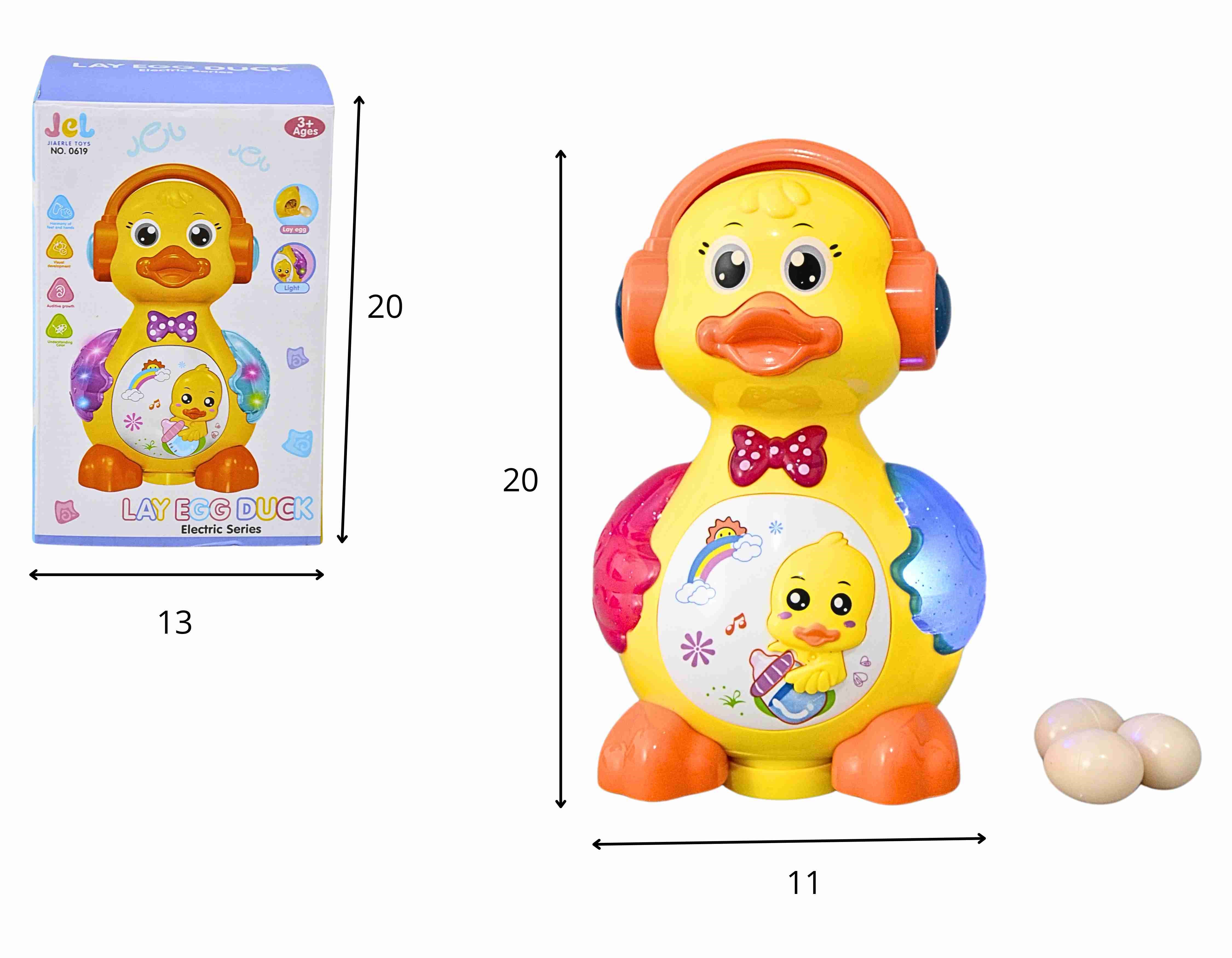 D - PATO BOTA OVO BATE E VOLTA COM SOM E ILUMINAÇÃO 