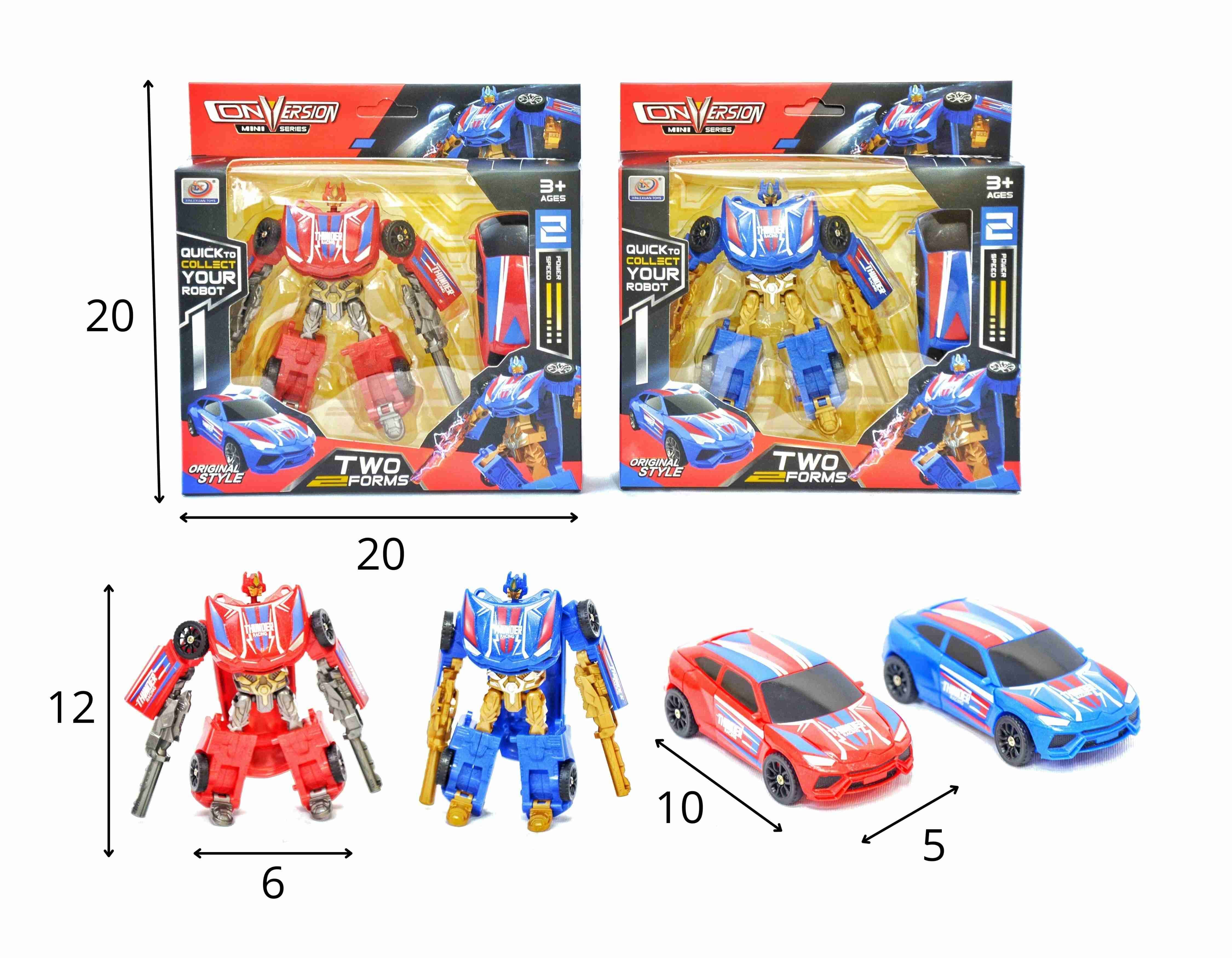 B - BONECO TRANSFORMERS CONVERSION INDIVIDUAL (CAIXA FECHADA R$ 18,99 -> 12 PEÇAS)