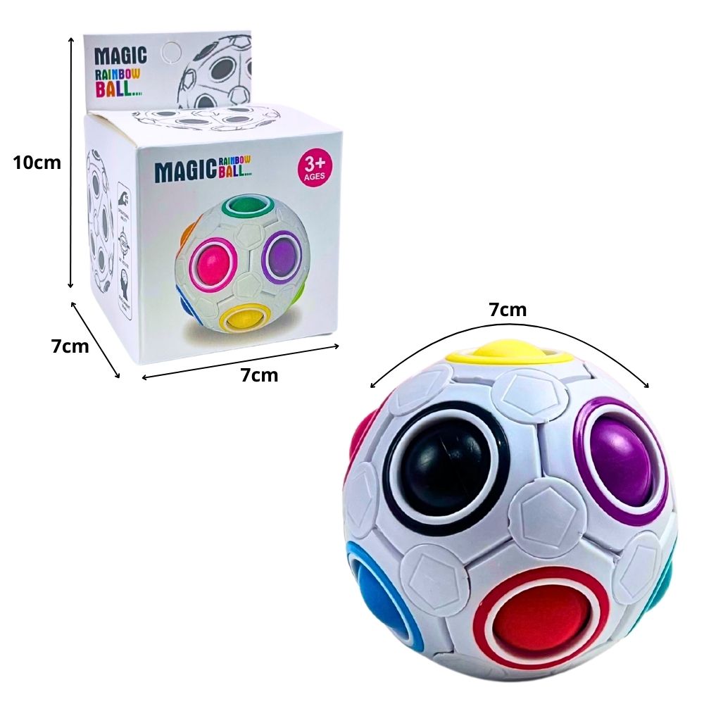 B - BOLA MAGICA RAINBOW BALL ANTI-ESTRESSE 