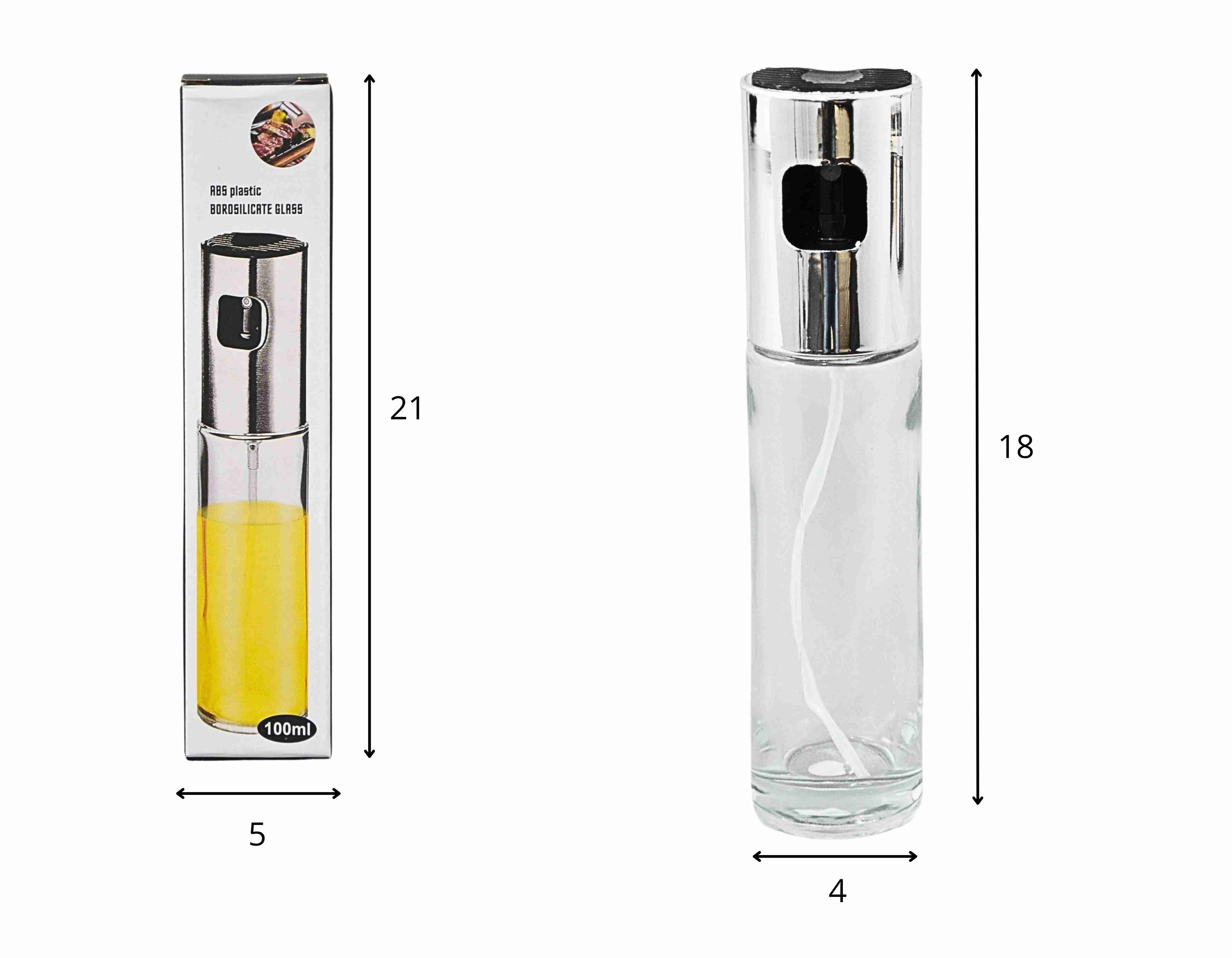 Z - BORRIFADOR DE VIDRO PARA AZEITE/OLEO COM SPRAY 100ML