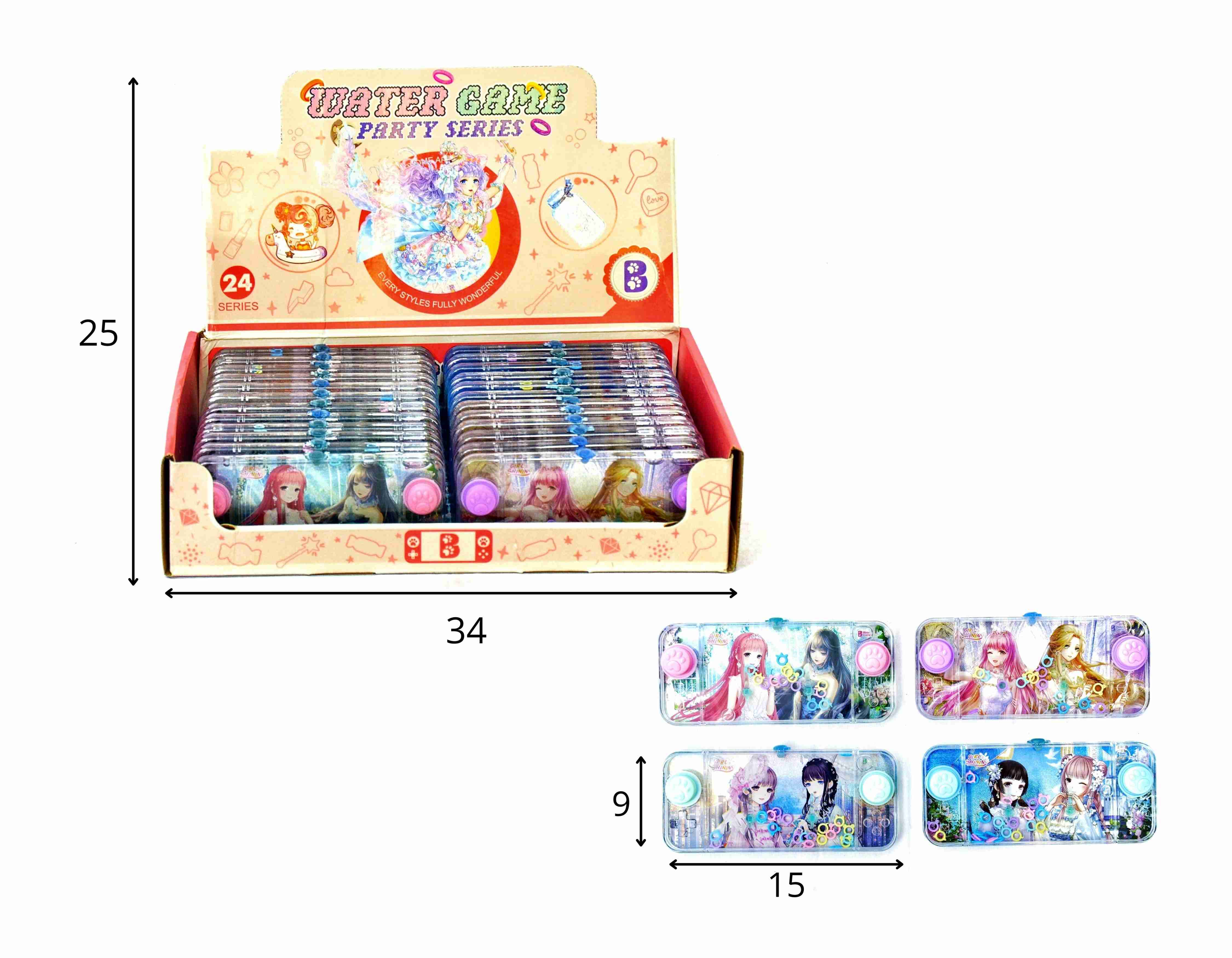 B - AQUAPLAY GIRL SERIES DISPLAY C/ 24 PÇS (CAIXA FECHADA R$ 9,99 + FT -> 72 PEÇAS)