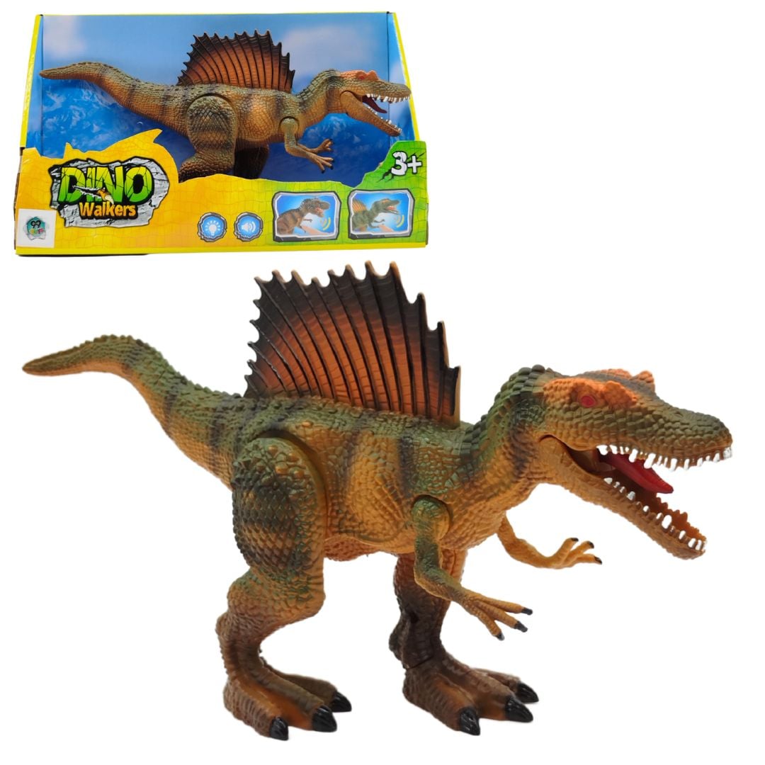 D - DINOSSAURO Á PILHA C/ SOM E ILUMINAÇÃO 