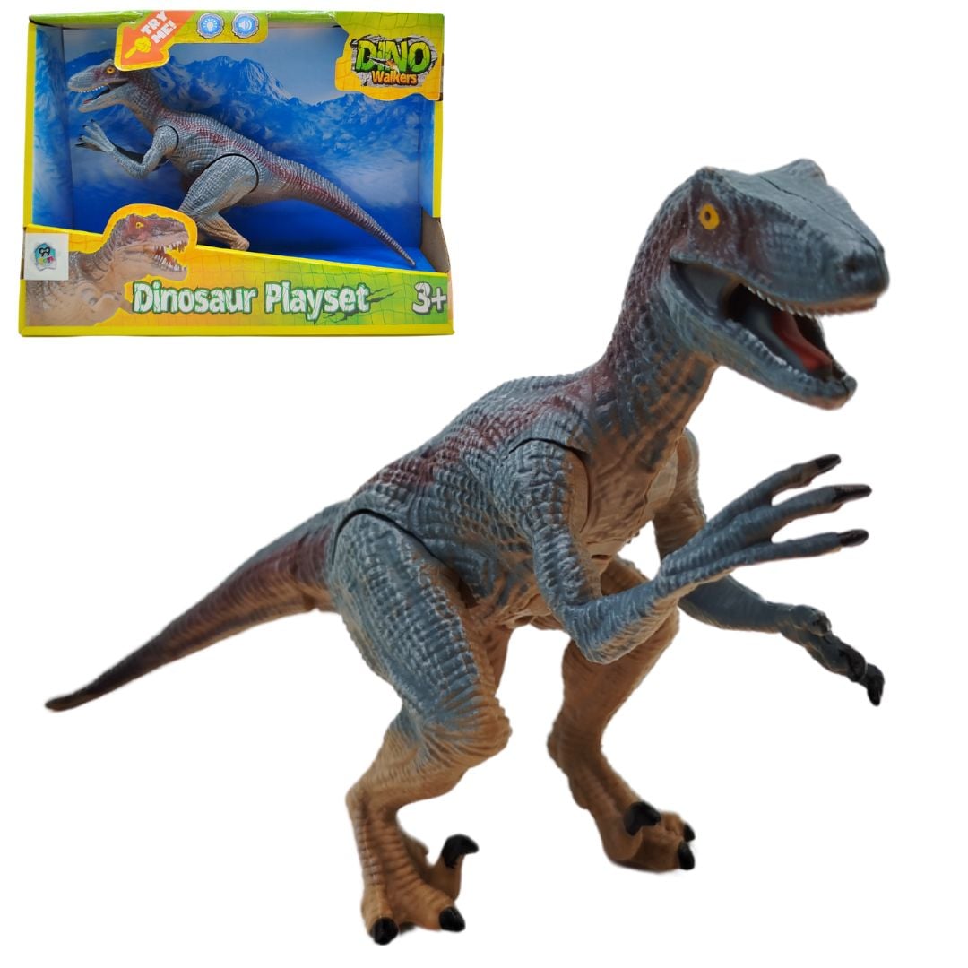 D - DINOSSAURO Á PILHA C/ SOM E ILUMINAÇÃO 