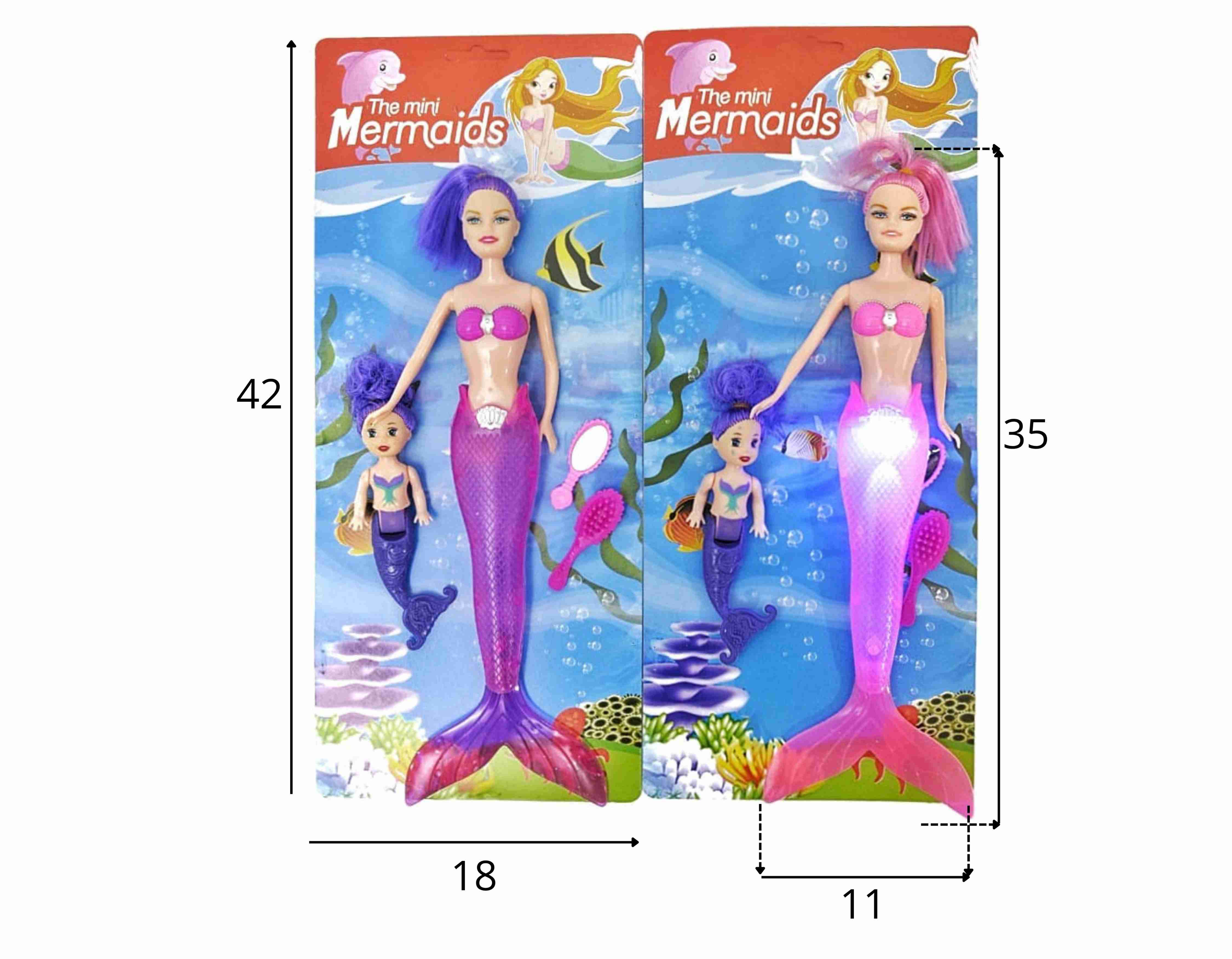 C - BONECA SEREIA, MÃE E FILHA C/ ACESSÓRIOS E ILUMINAÇÃO