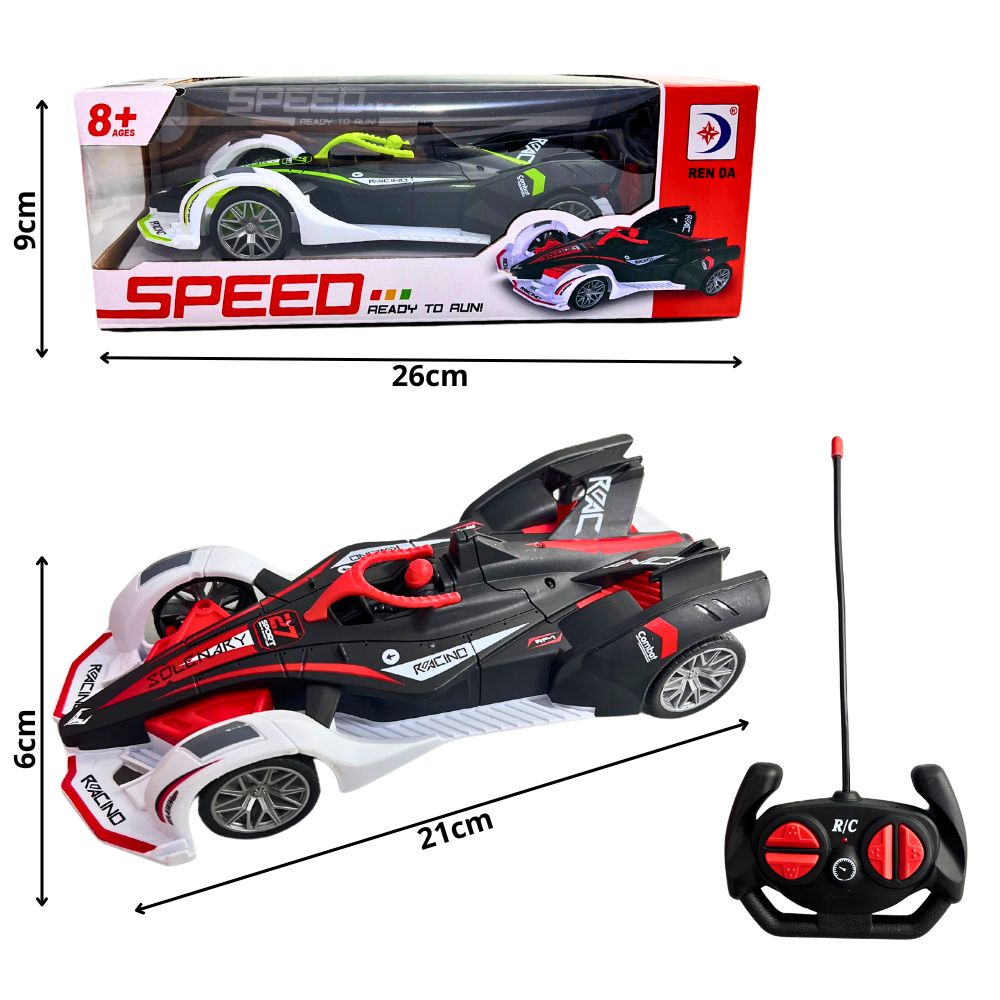F - CARRO DE CONTROLE REMOTO TOTAL CORRIDA COM CORES VARIADAS