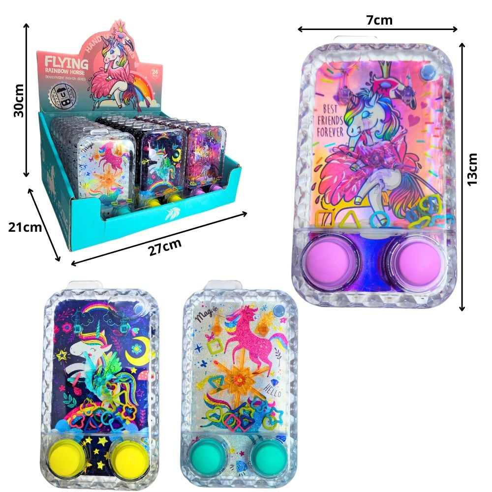 B - AQUAPLAY UNICÓRNIO NO DISPLAY C/ 24 PÇS COM MODELOS VARIADOS