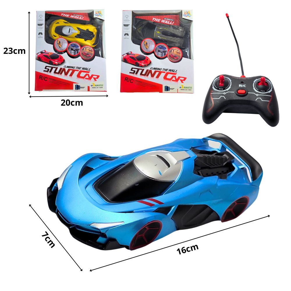 F - CARRO DE CONTROLE REMOTO TOTAL COM CORES VARIADAS E LUZ