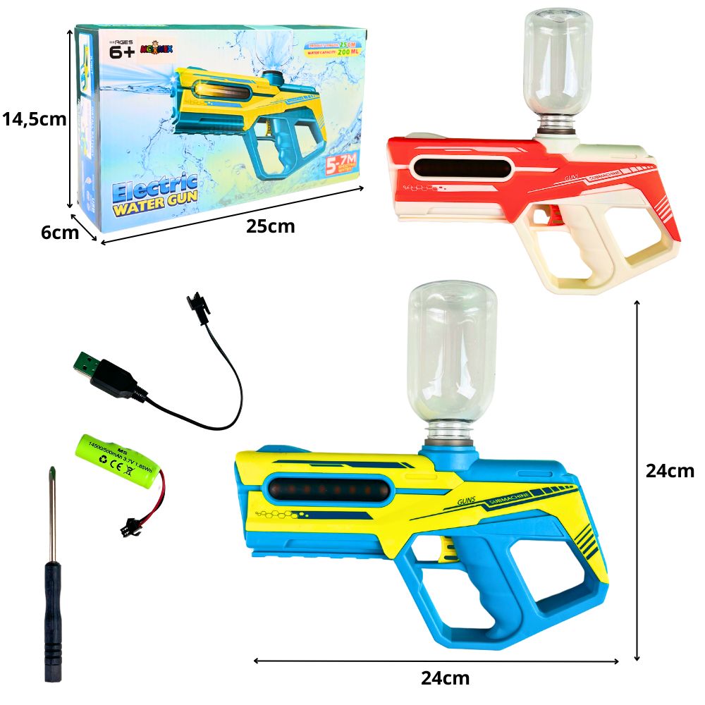 A - PISTOLA LANÇA ÁGUA RECARREGAVEL DISPONIVEL EM 2 CORES