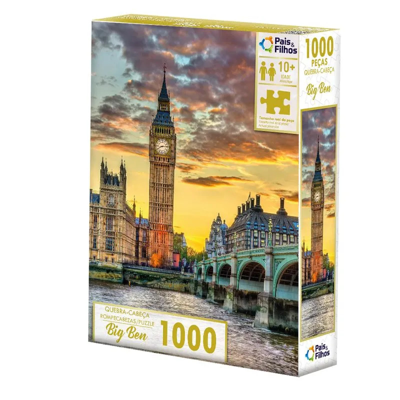 X - QUEBRA CABECA BIG BEN COM 1000 PEÇAS