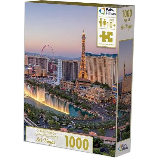 X - QUEBRA CABECA LAS VEGAS COM 1000 PEÇAS