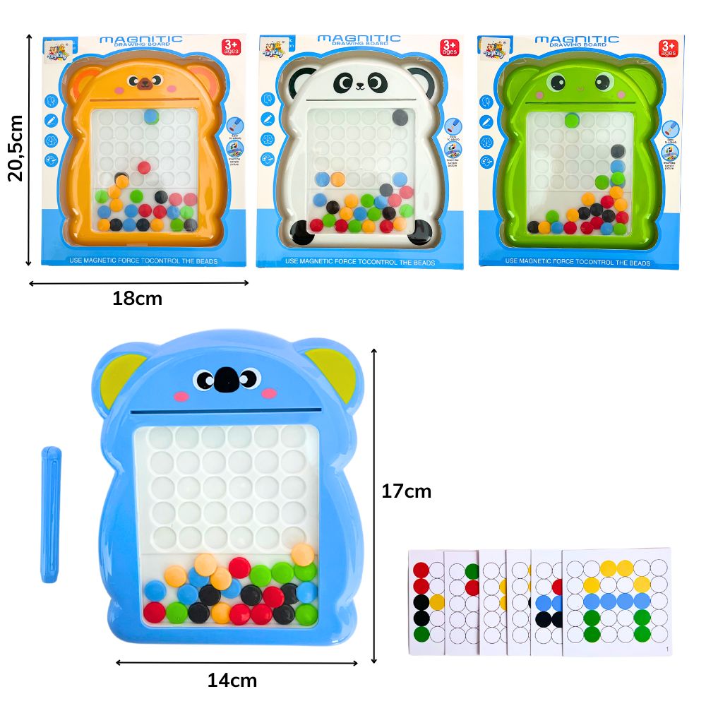 A - QUADRO MÁGICO DE DESENHO MAGNETICO COM TEMAS VARIADOS
