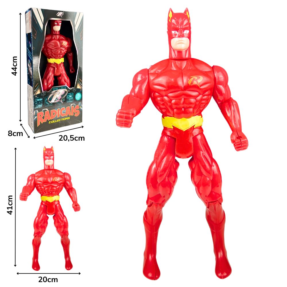 B - BONECO FLASH GRANDE NA CAIXA (43CM)
