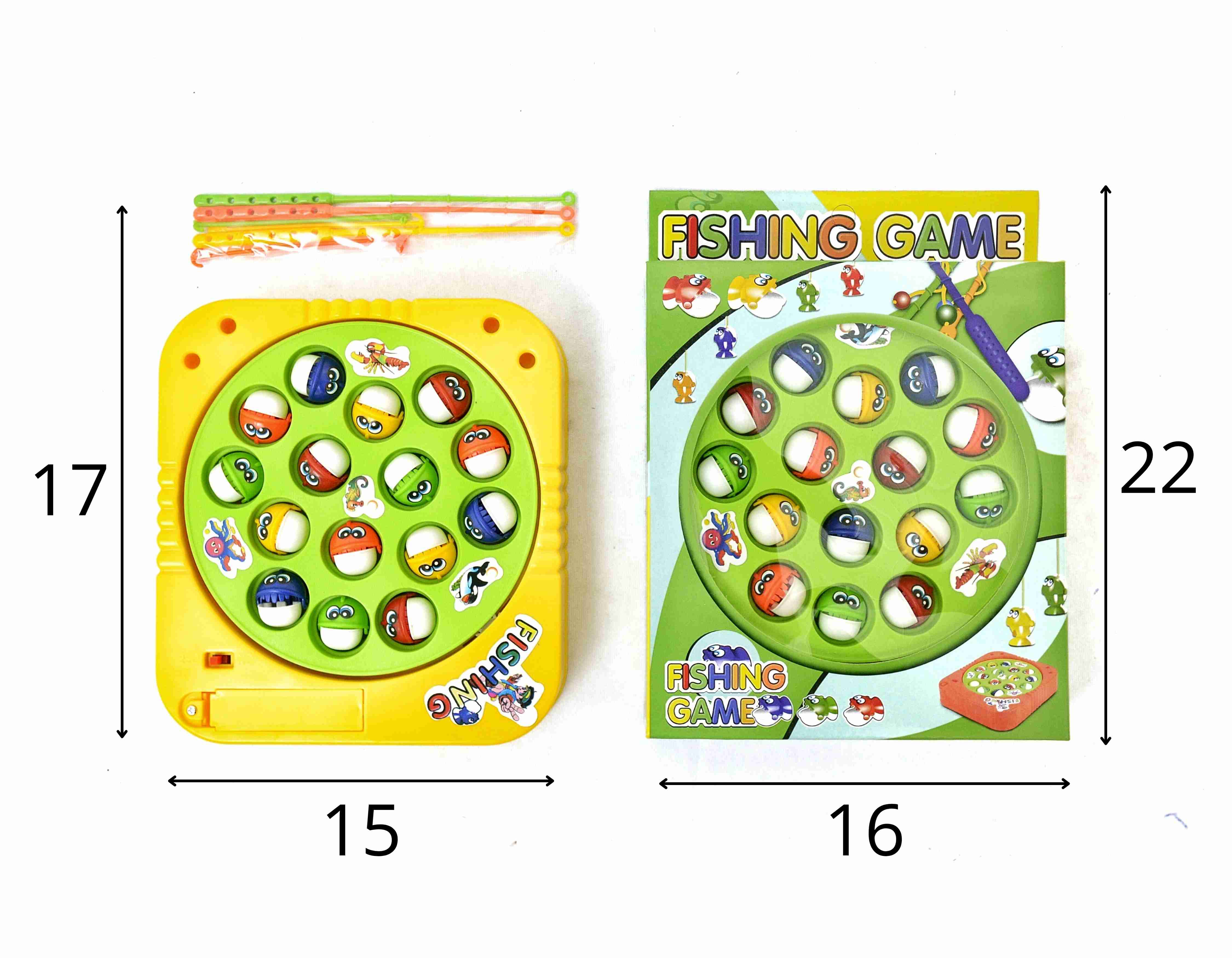 D - PEGA PEIXE FISHING GAME A PILHA NA CAIXA