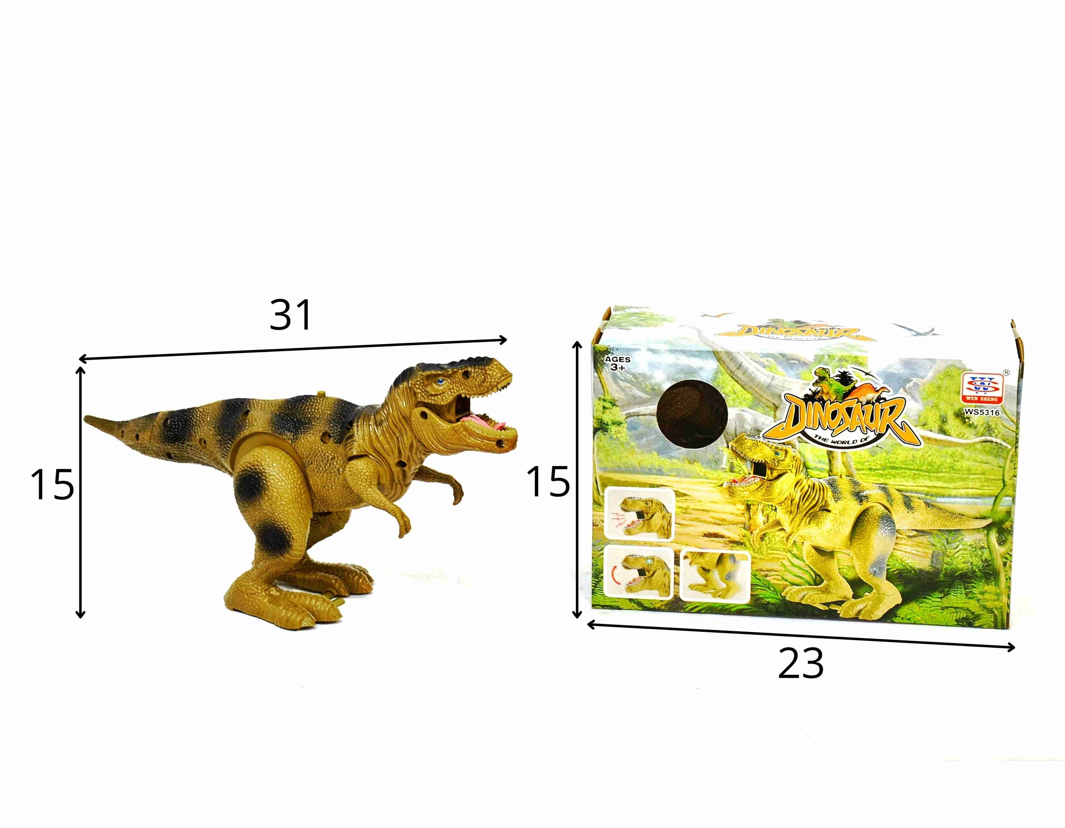 D - DINOSSAURO DINOSAUR Á PILHA COM SOM (CAIXA FECHADA R$ 65,90 + FT -> 06 PEÇAS)
