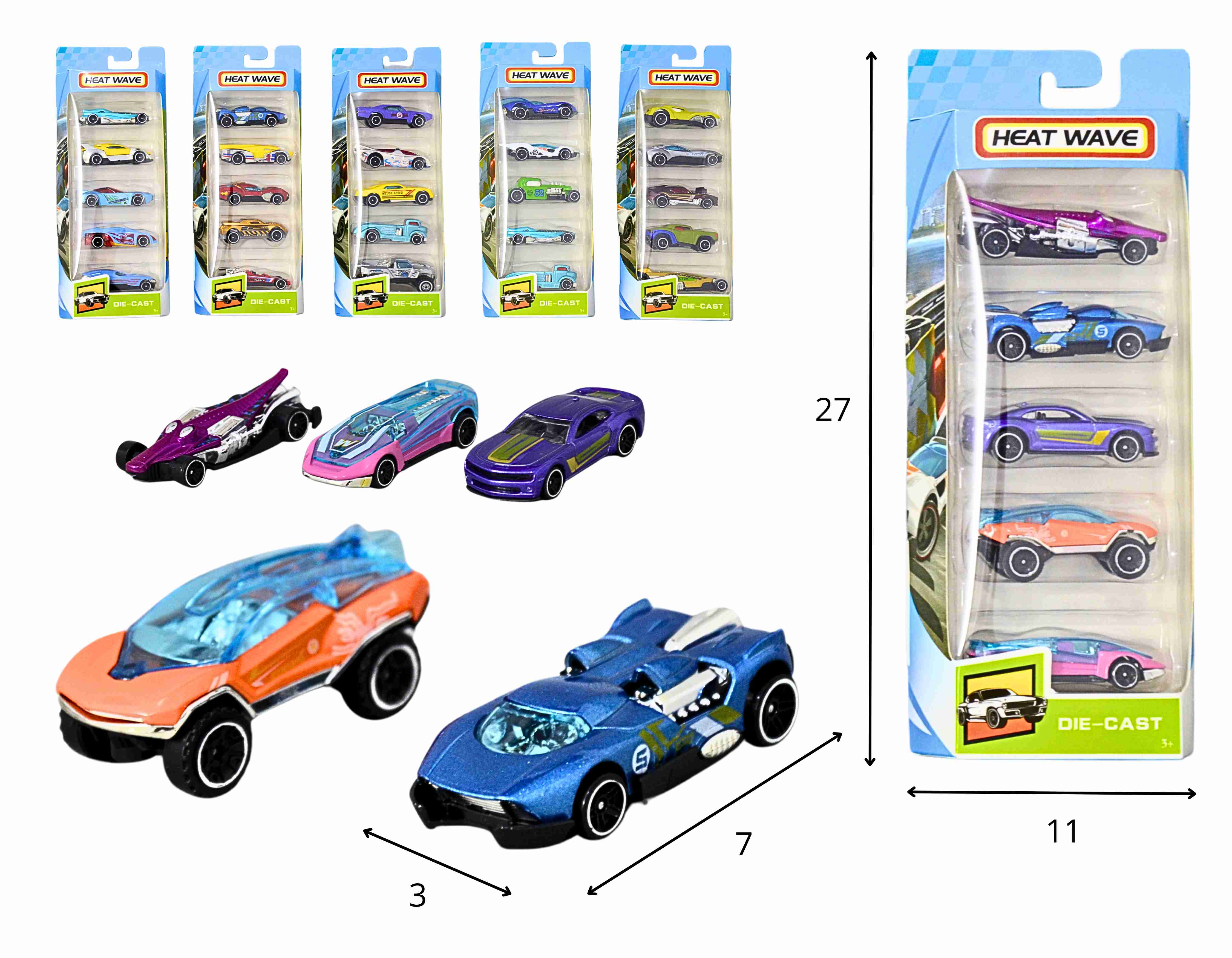A - COLEÇÃO CARROS DE METAL RÉPLICA DO HOT WHEELS COM 5 PEÇAS 