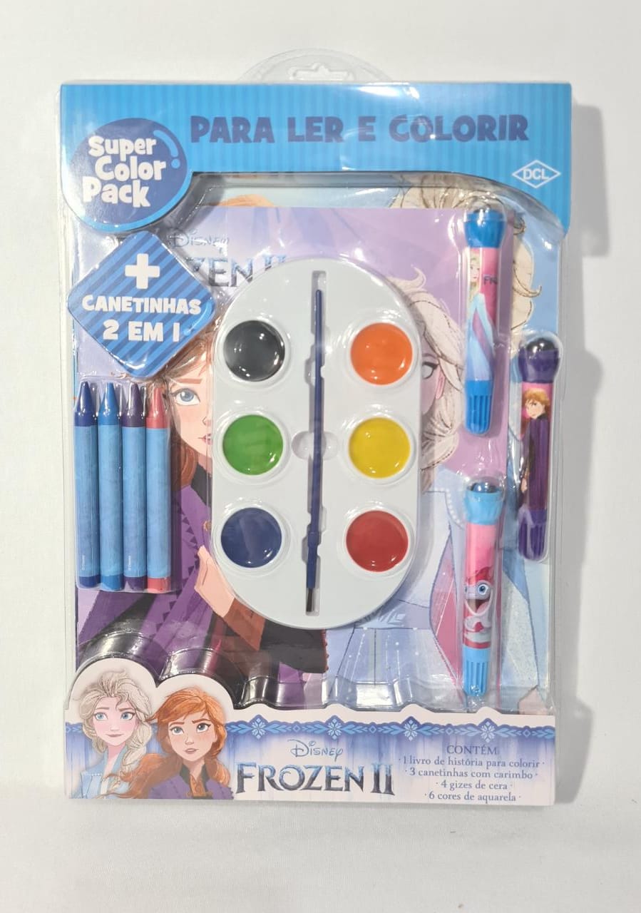 S - SUPER COLOR PACK FROZEN 2 (CAIXA FECHADA R$ 19,90 + FT -> 10 PEÇAS)