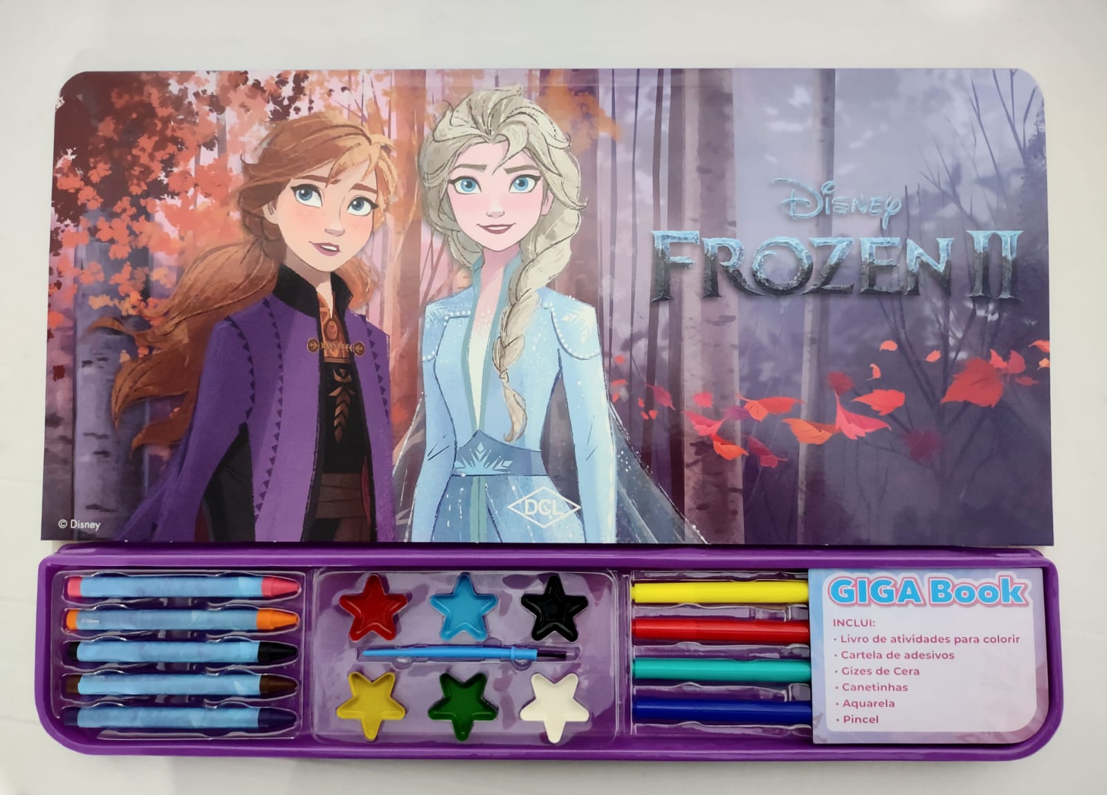 S - GIGA BOOK FROZEN II LICENCIADO (CAIXA FECHADA R$ 25,90 + FT -> 08 PEÇAS)
