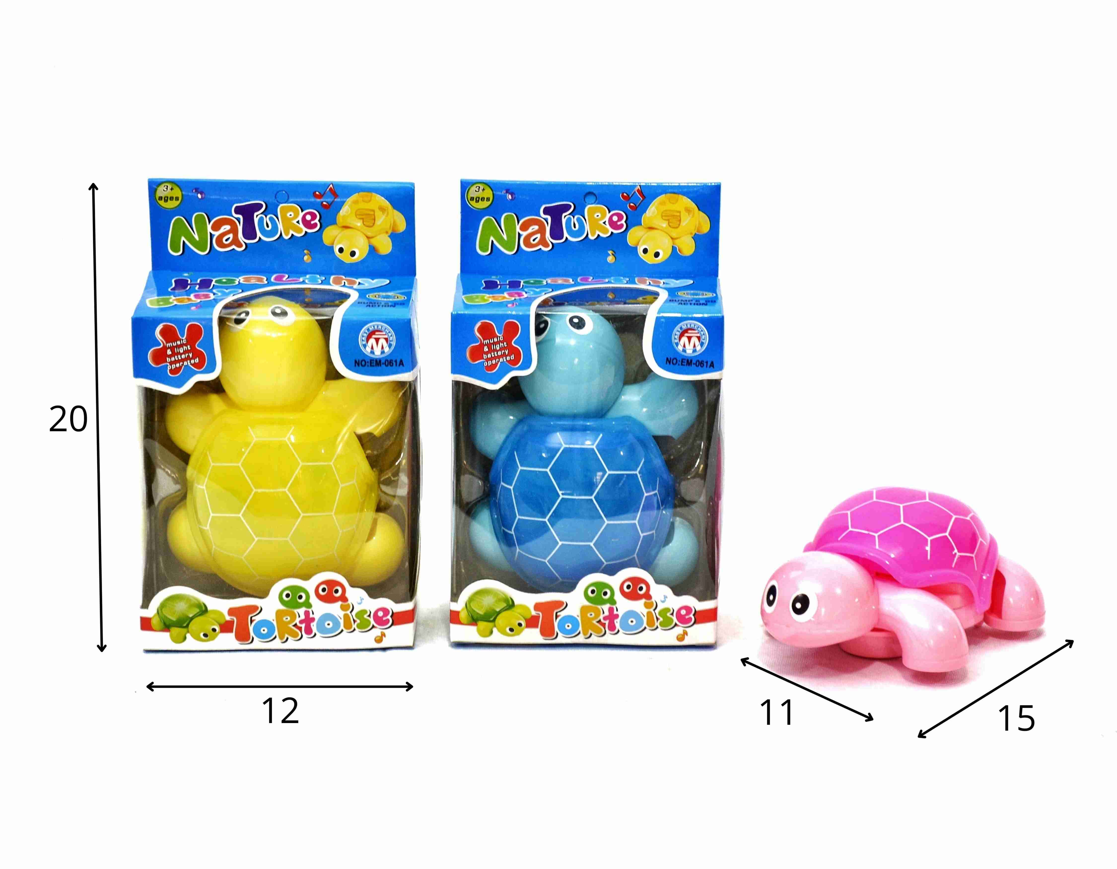 D - TARTARUGA TORTOISE A PILHA COM SOM E ILUMINAÇÃO (CAIXA FECHADA R$ 28,49 + FT -> 12 PEÇAS)